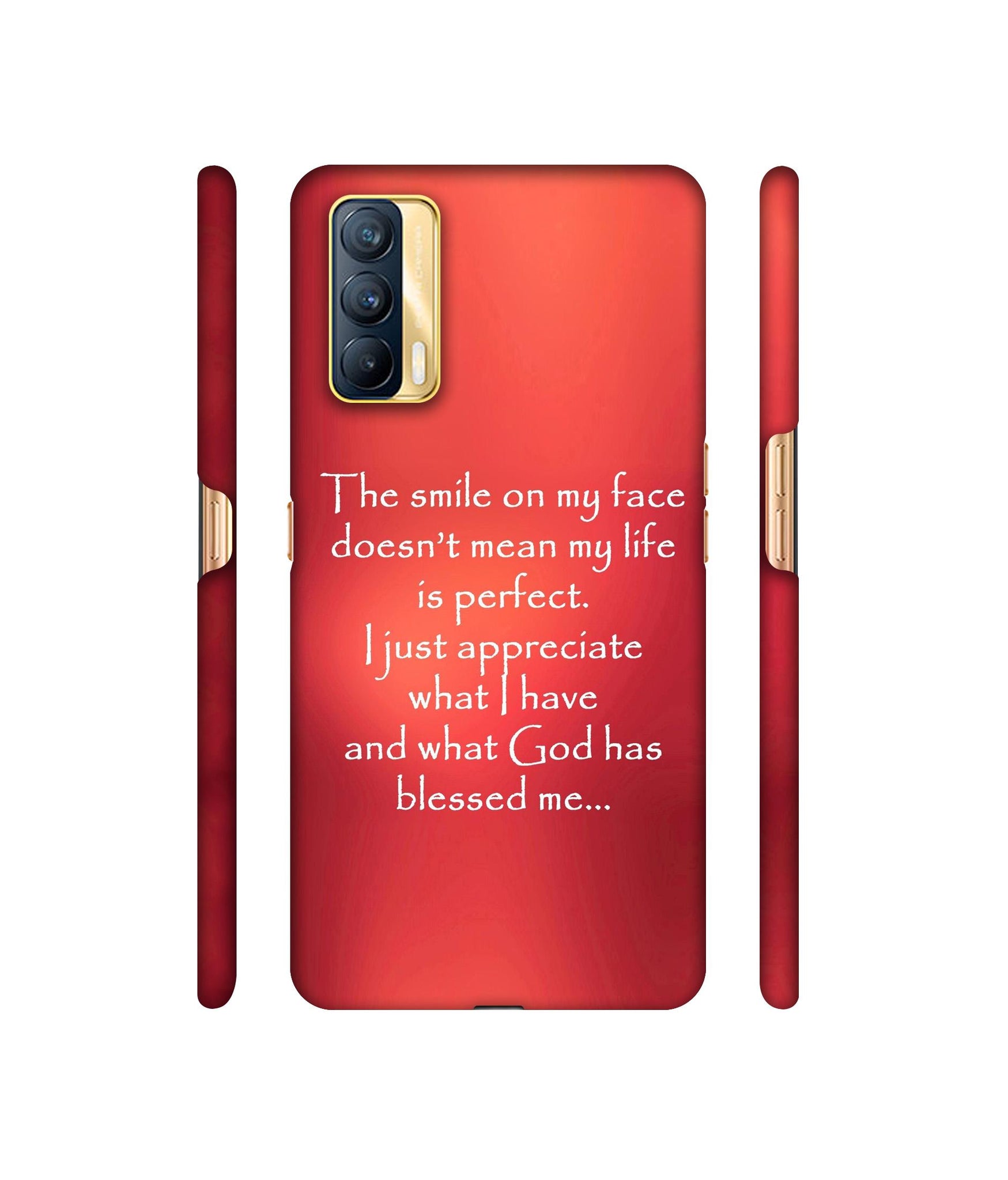 Quotes On Life Designer Hard Back Cover for Realme X7 5G