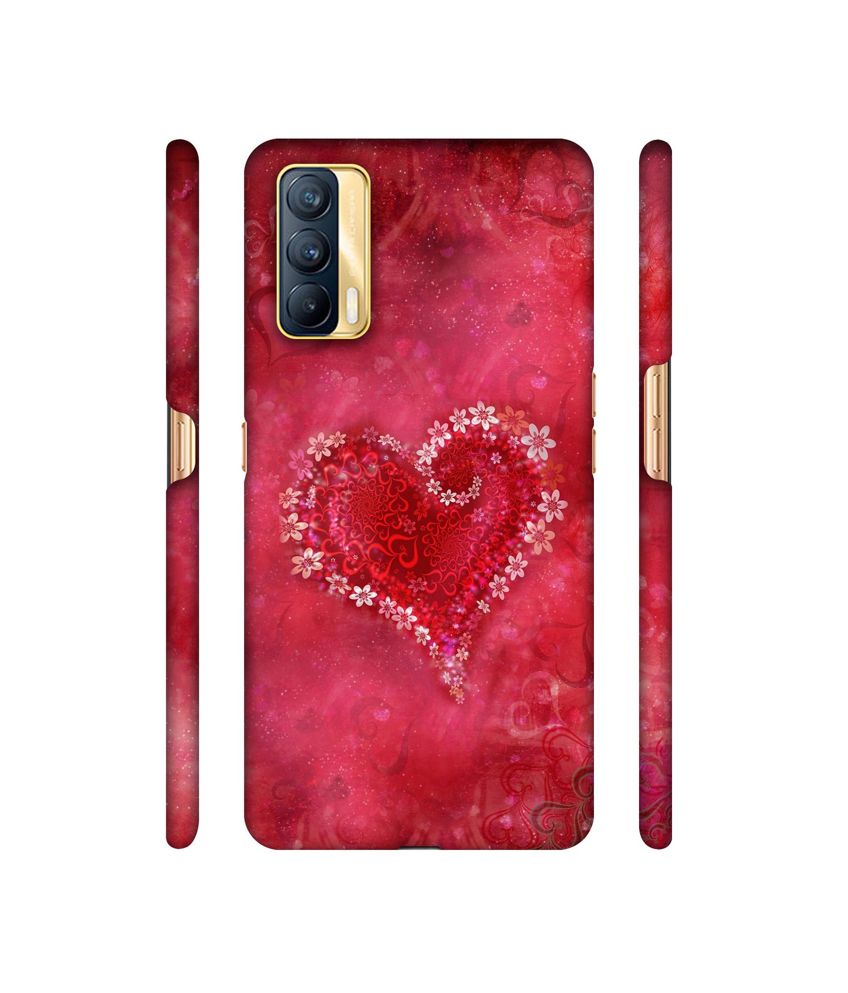 Heart Designer Hard Back Cover for Realme X7 5G