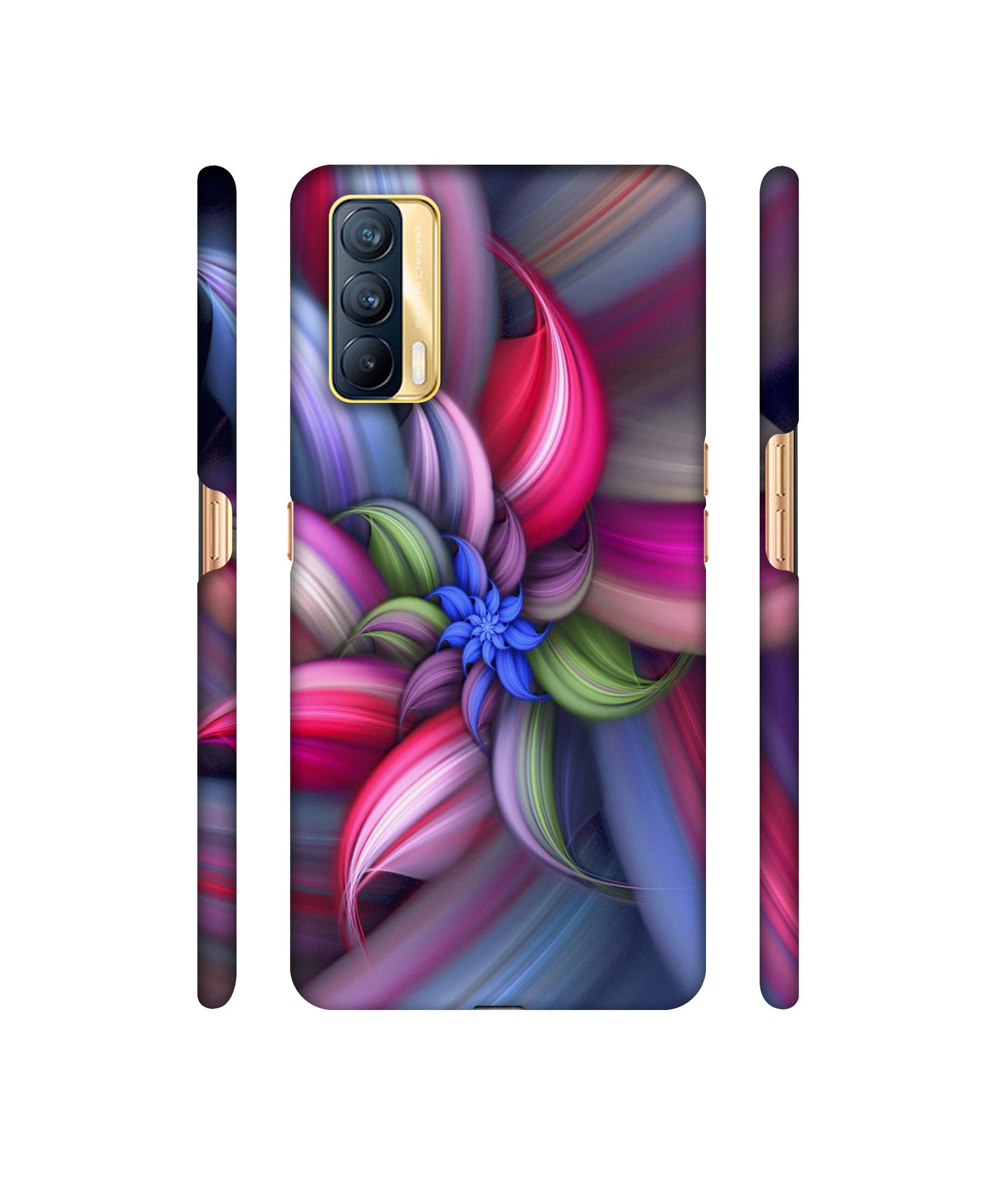 Colorful Flower Designer Hard Back Cover for Realme X7 5G