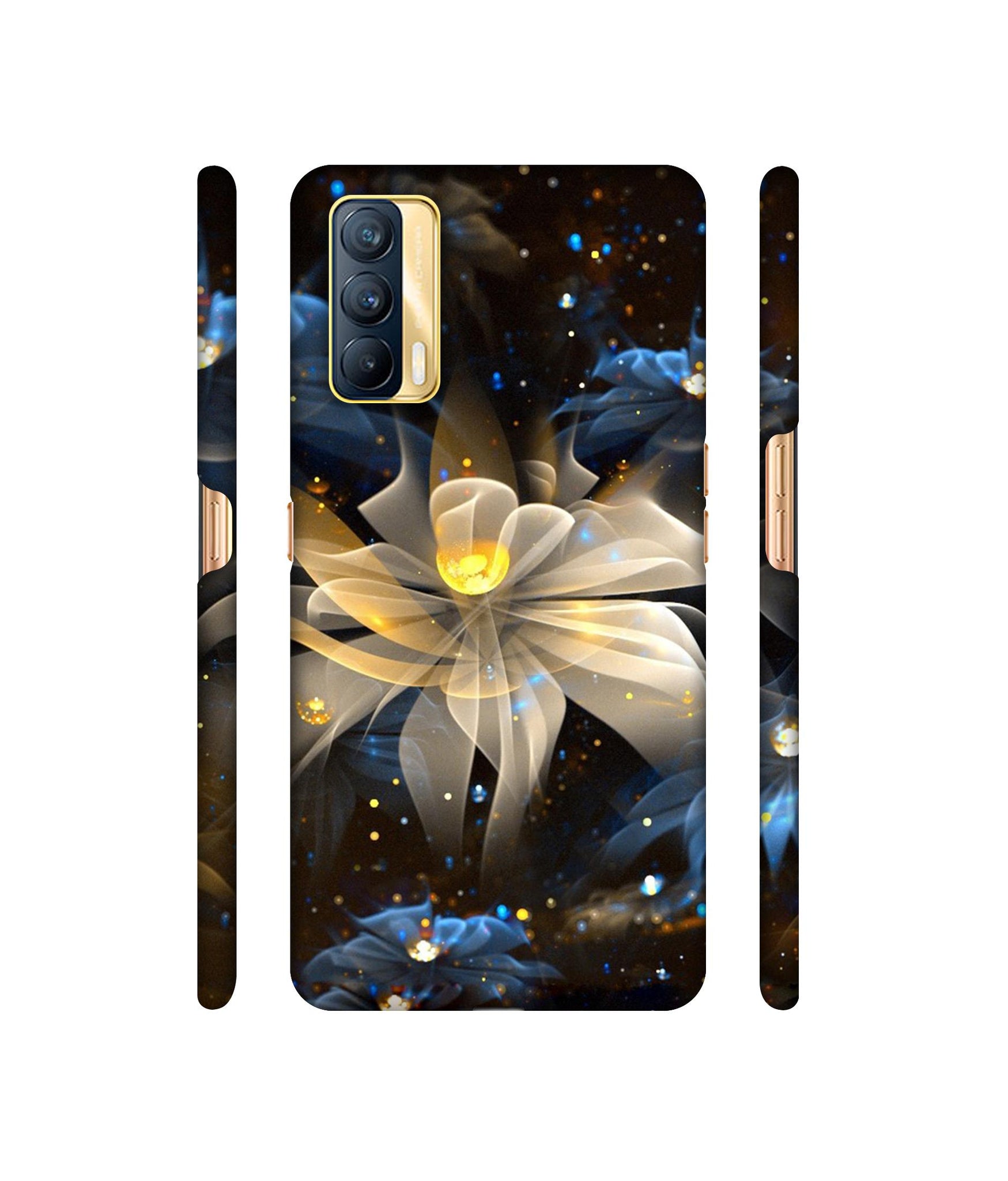 Art Flower Designer Hard Back Cover for Realme X7 5G