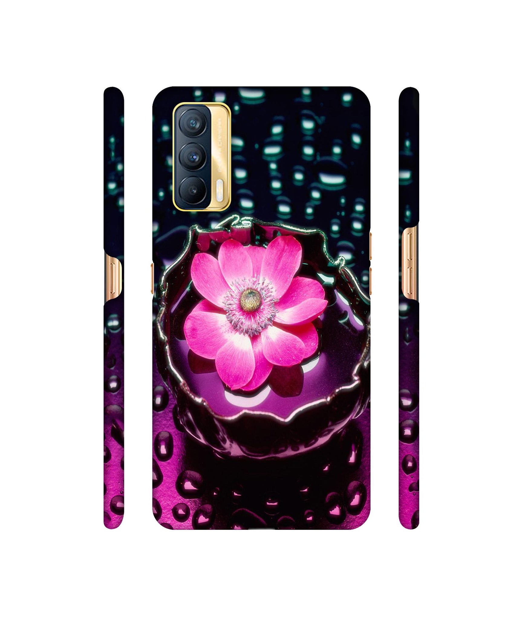 Flower in Water Designer Hard Back Cover for Realme X7 5G