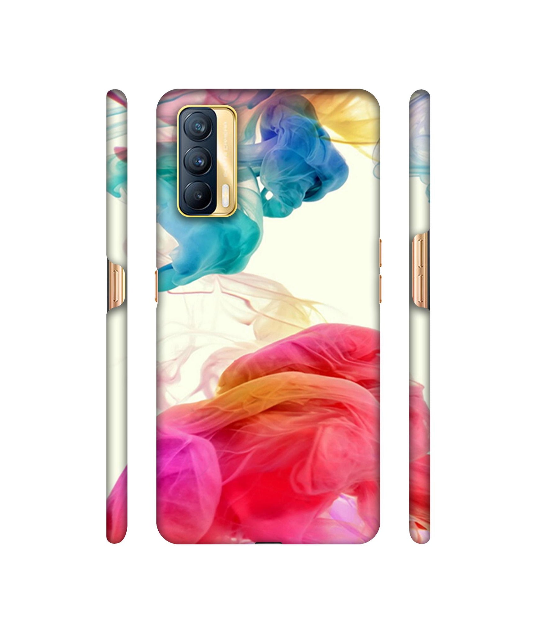 Colored Smoke Designer Hard Back Cover for Realme X7 5G