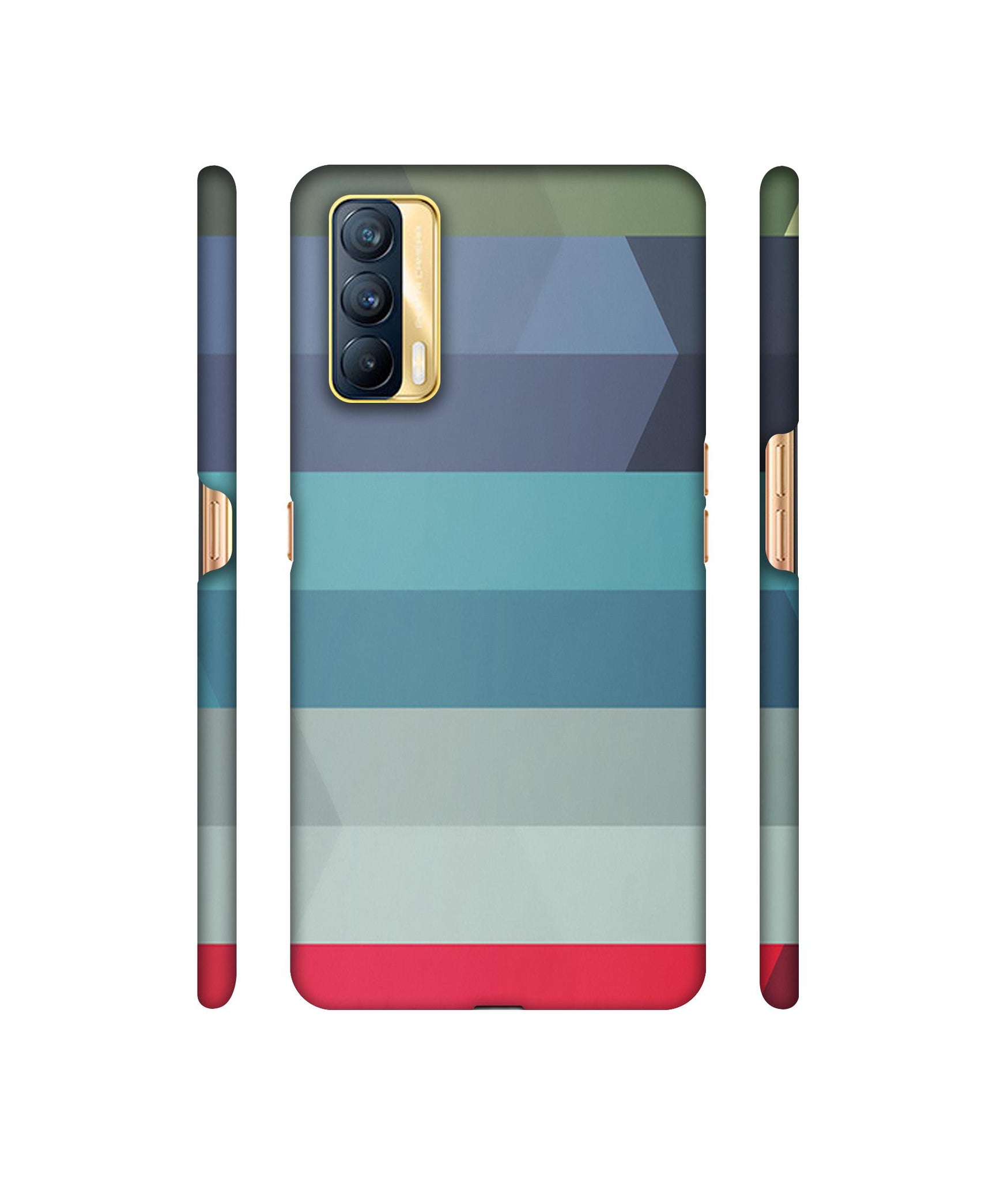 Colorful Lines Designer Hard Back Cover for Realme X7 5G
