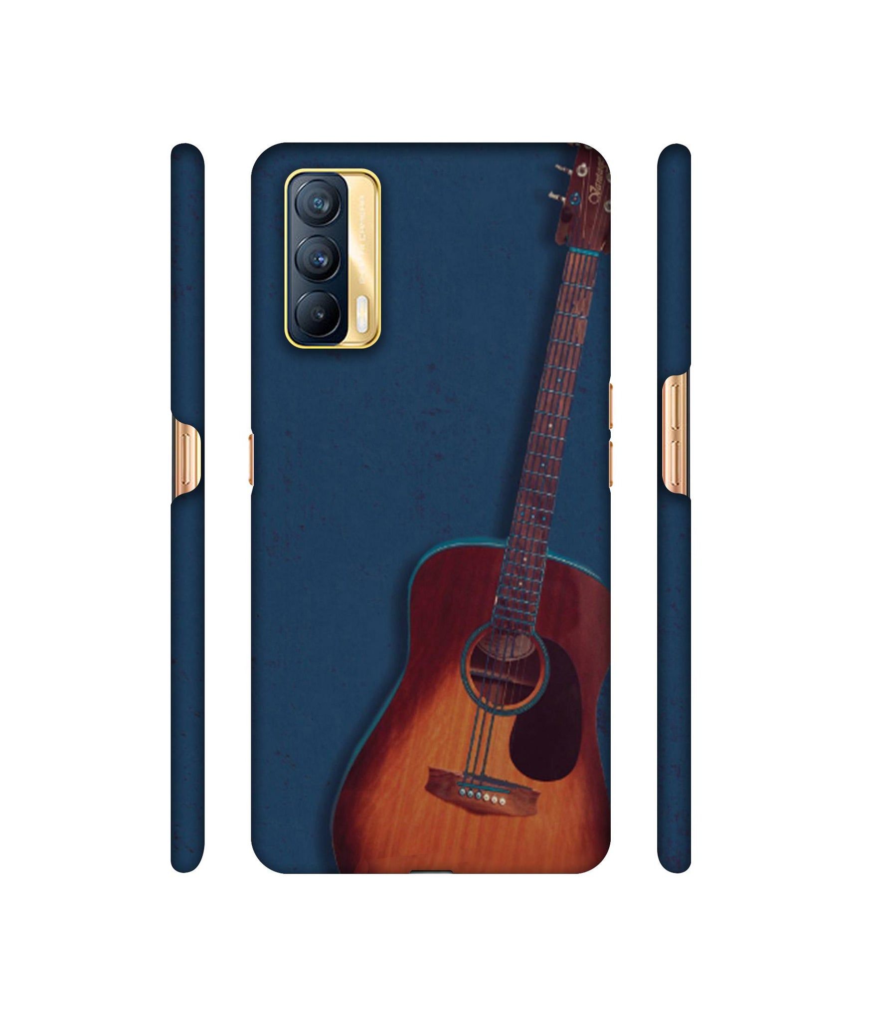Guitar Designer Hard Back Cover for Realme X7 5G