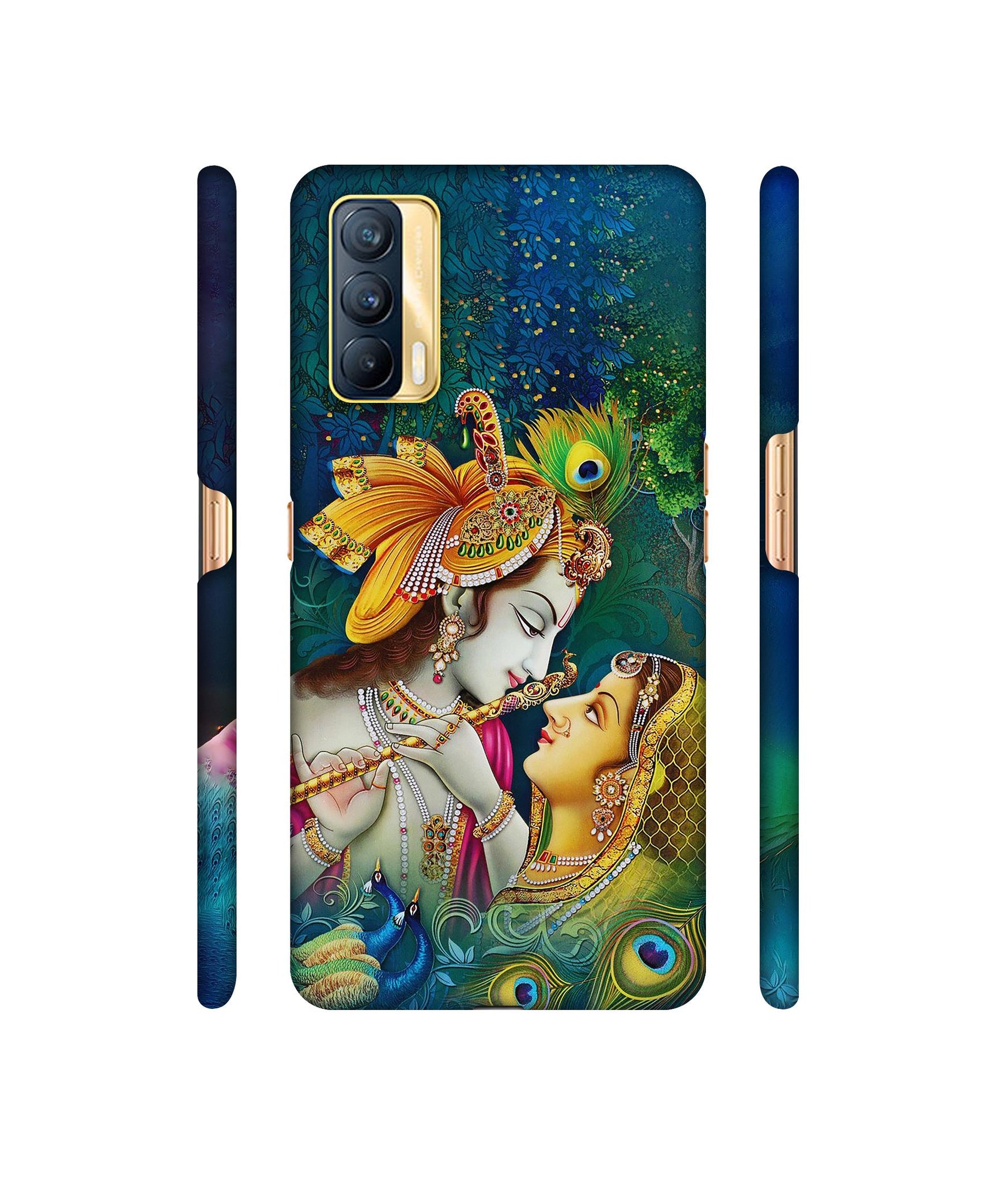 Radha Kishan Love Designer Hard Back Cover for Realme X7 5G