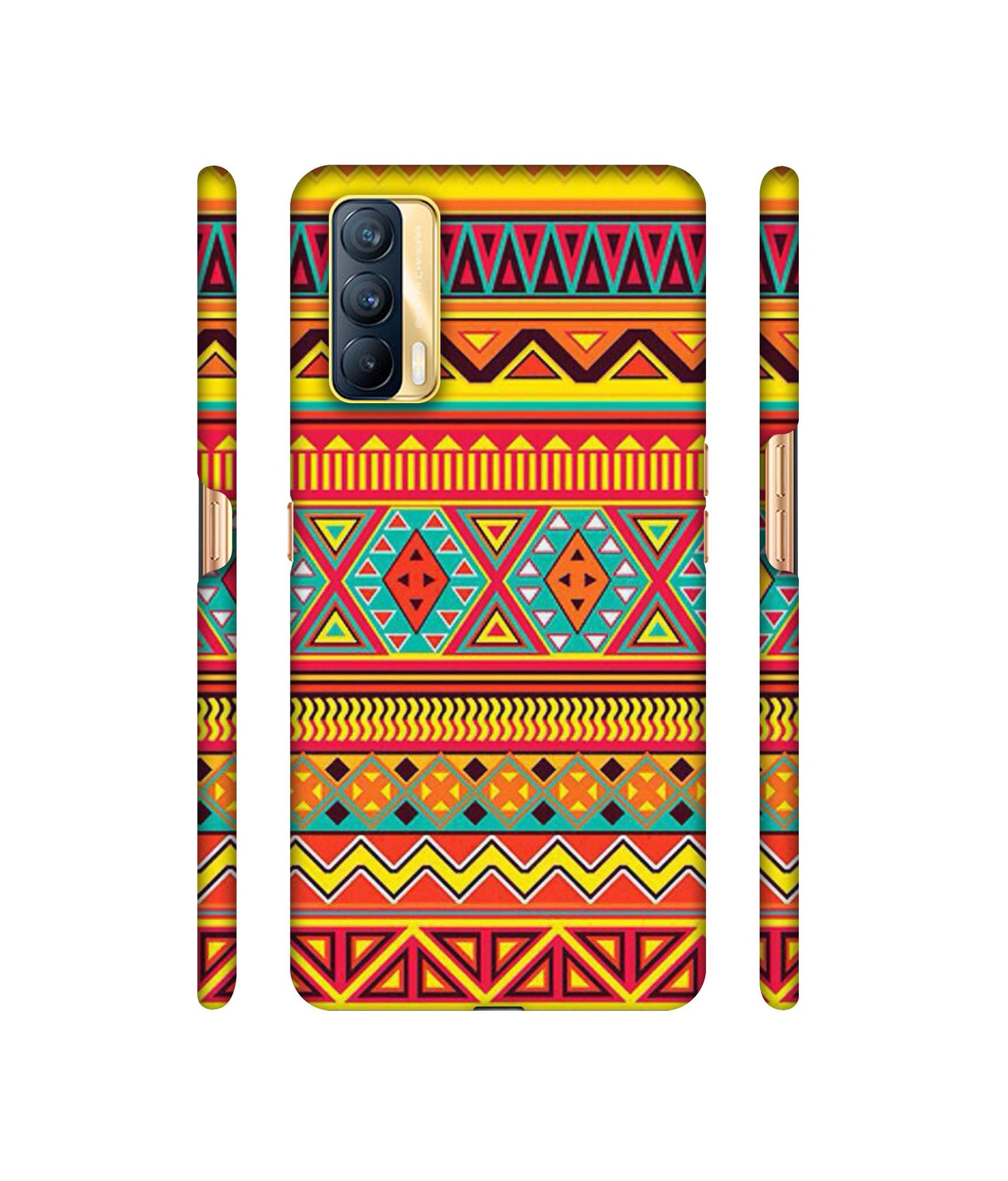 Artistic Rangoli Designer Hard Back Cover for Realme X7 5G