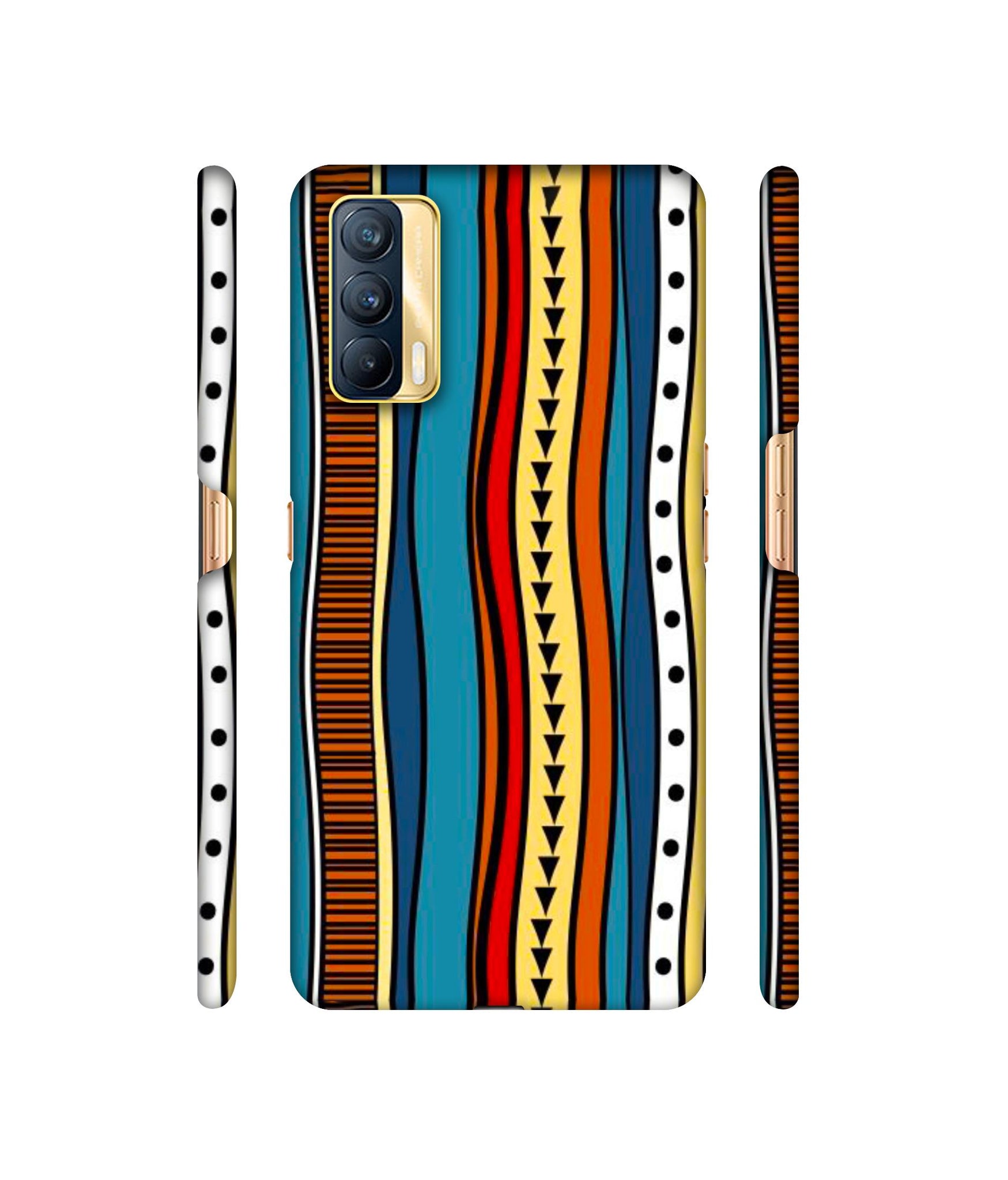 Rangoli Folk Art Designer Hard Back Cover for Realme X7 5G