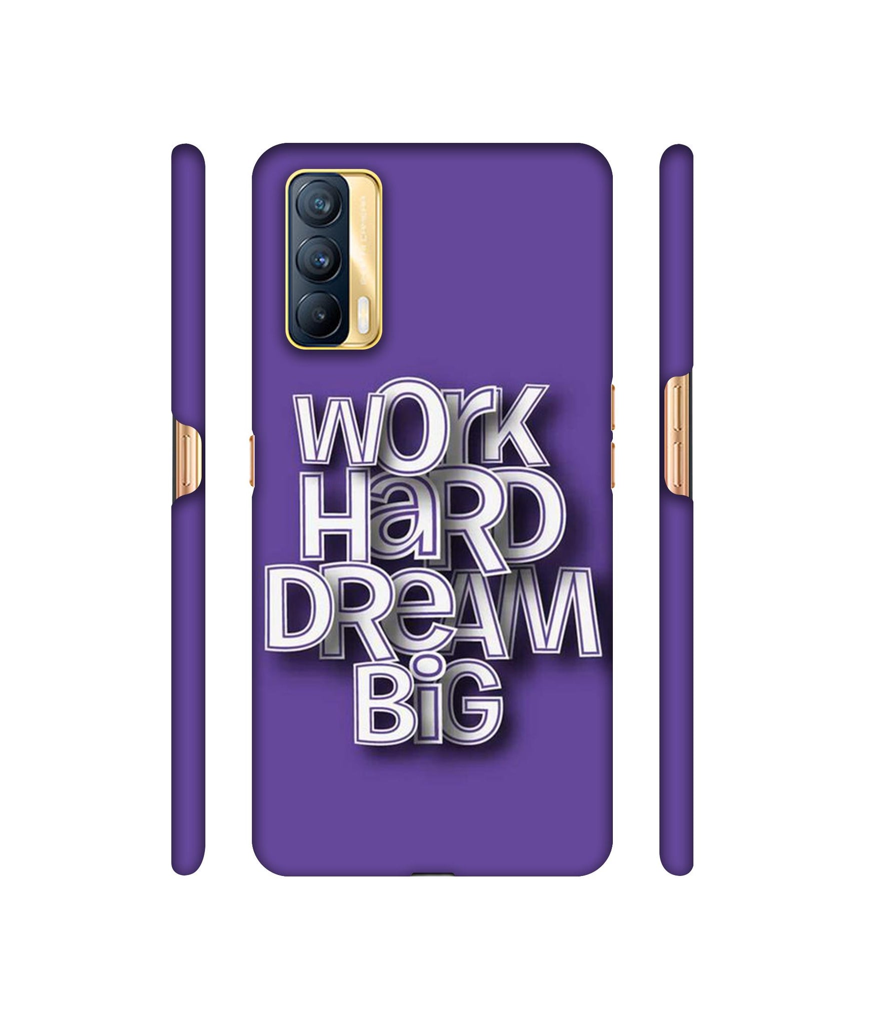 Work Hard Dream Big Designer Hard Back Cover for Realme X7 5G