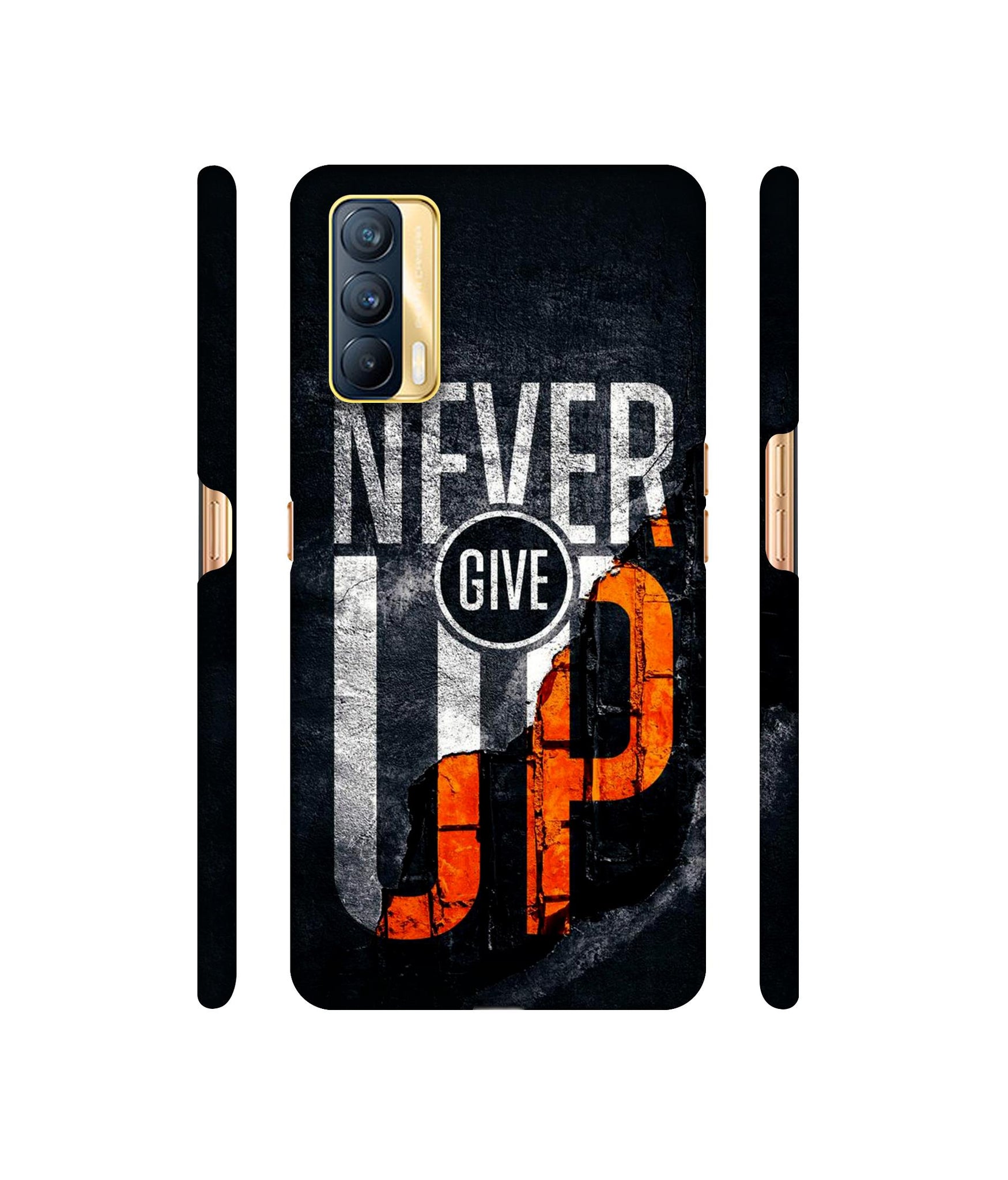 Never Give Up Designer Hard Back Cover for Realme X7 5G