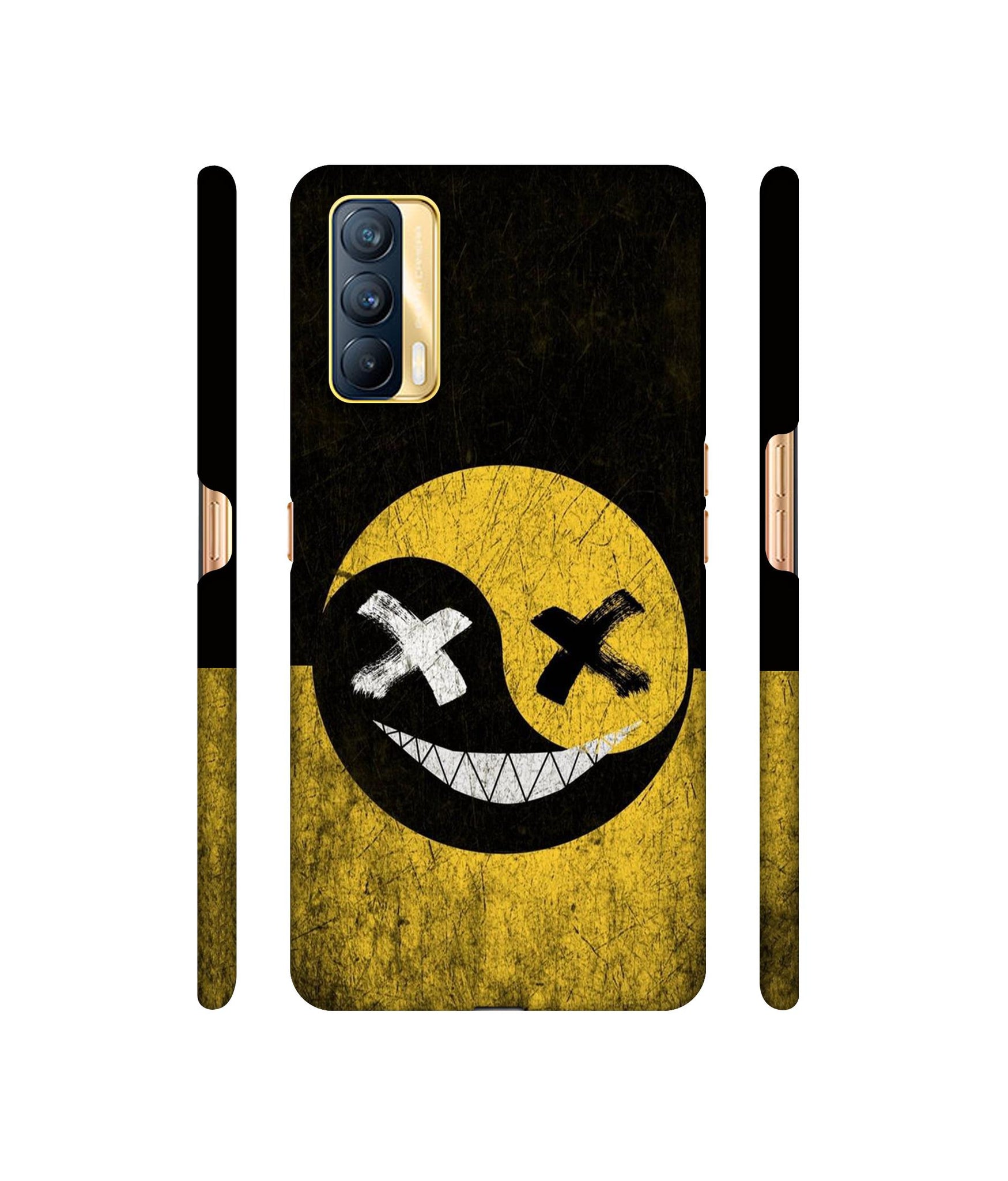 Double Face Smile Designer Hard Back Cover for Realme X7 5G