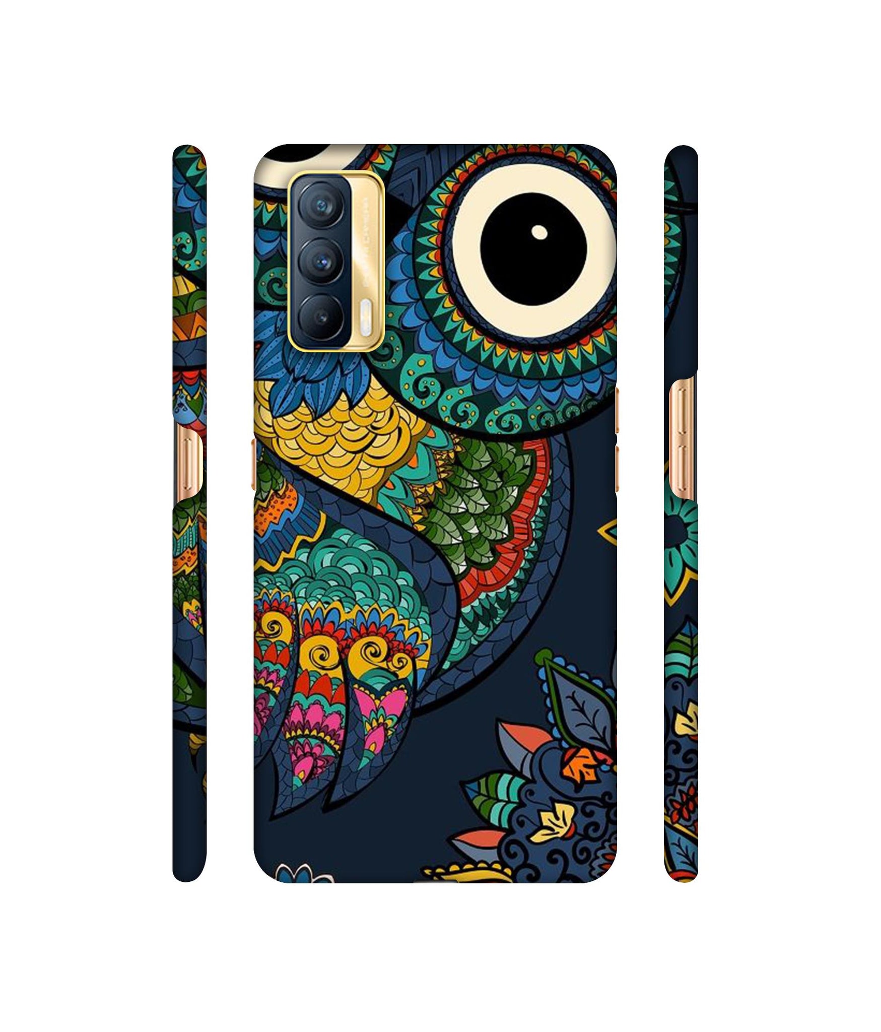 Owl Designer Hard Back Cover for Realme X7 5G