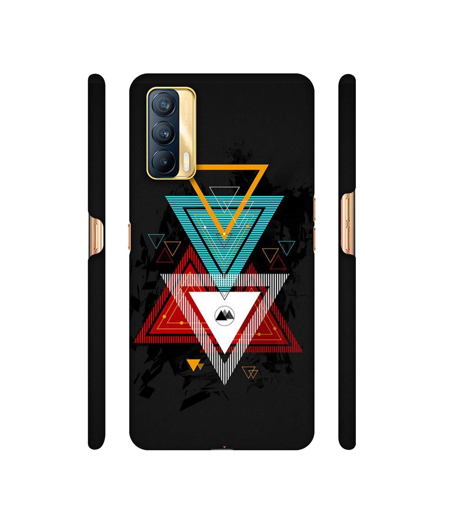 Illustrator Triangle Designer Hard Back Cover for Realme X7 5G