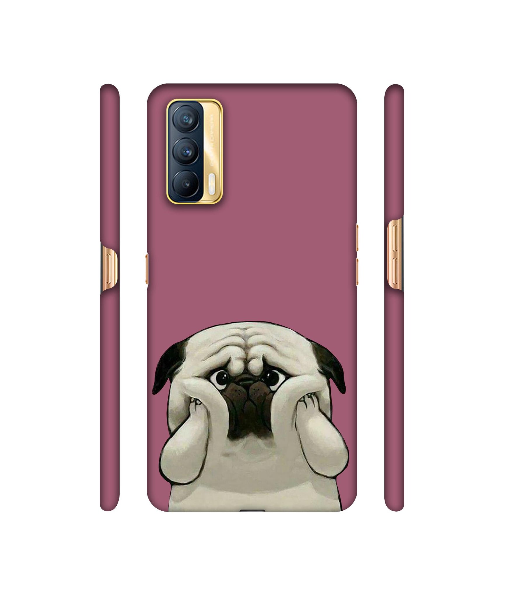 Pot Dog Purple Colour Designer Hard Back Cover for Realme X7 5G