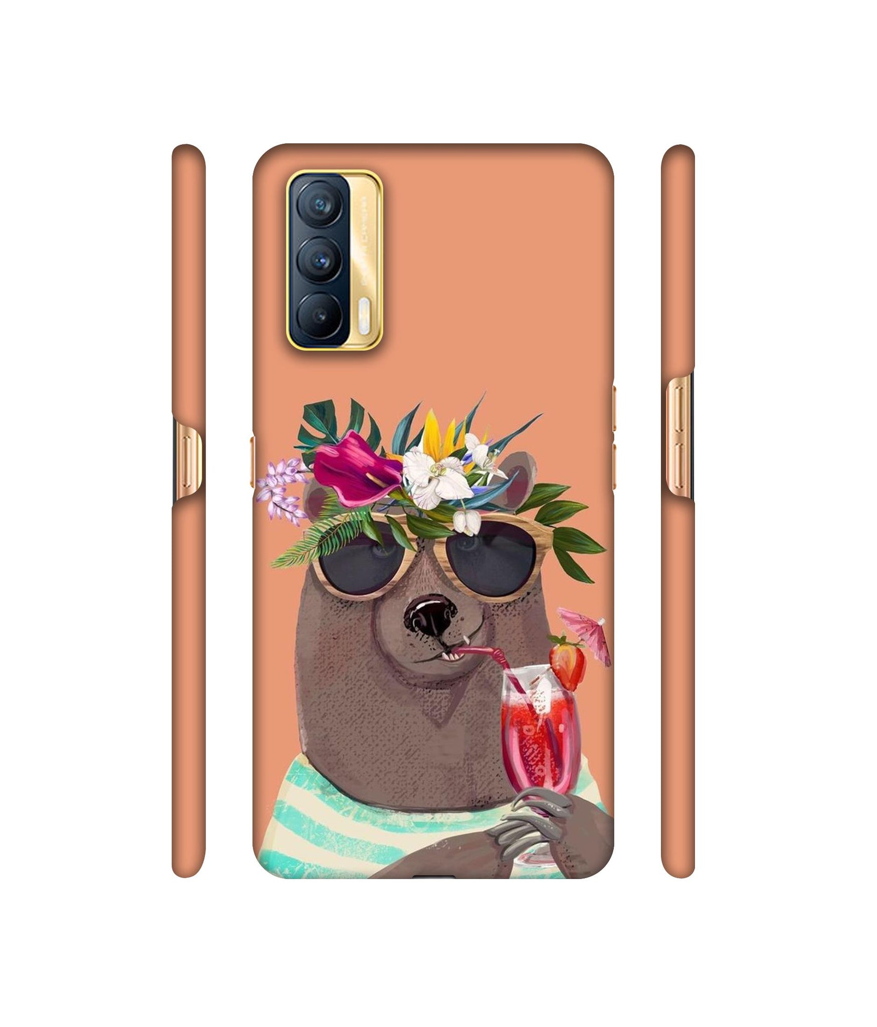 Summer Chill Beer Designer Hard Back Cover for Realme X7 5G