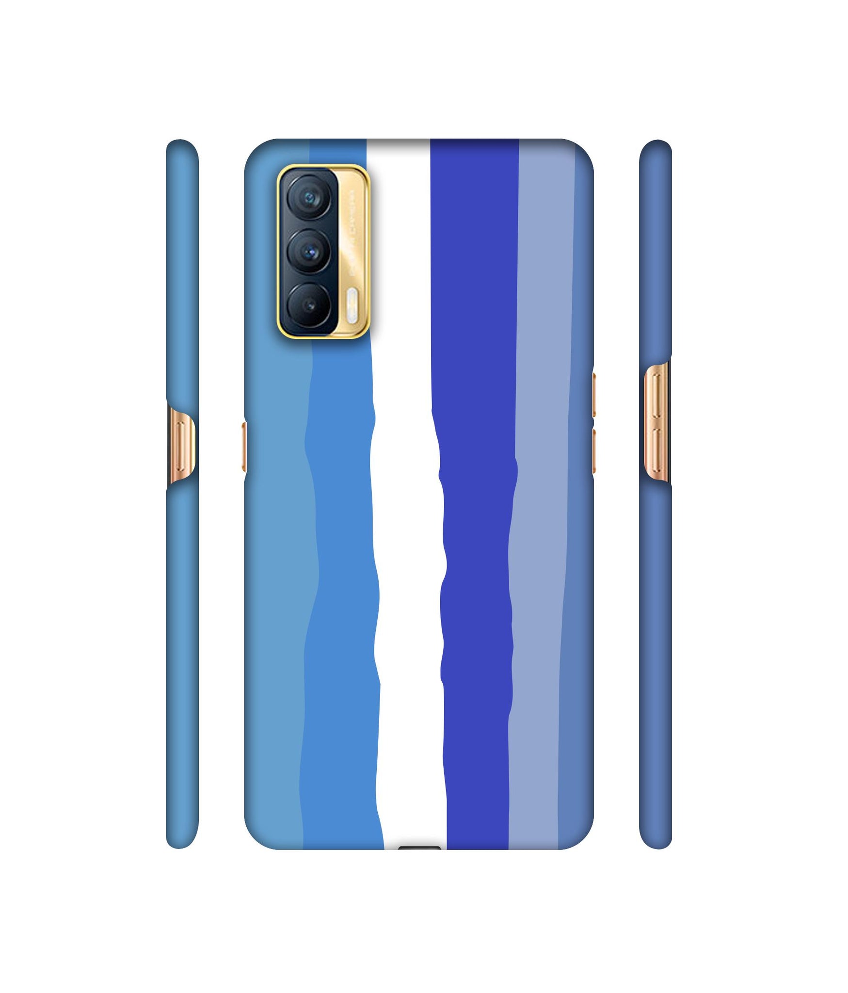 Blue Shade Rainbow Designer Hard Back Cover for Realme X7 5G