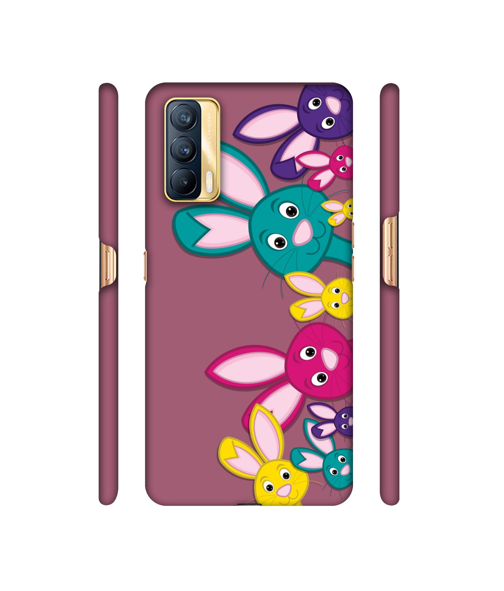 Rabbit Family1 Designer Hard Back Cover for Realme X7 5G