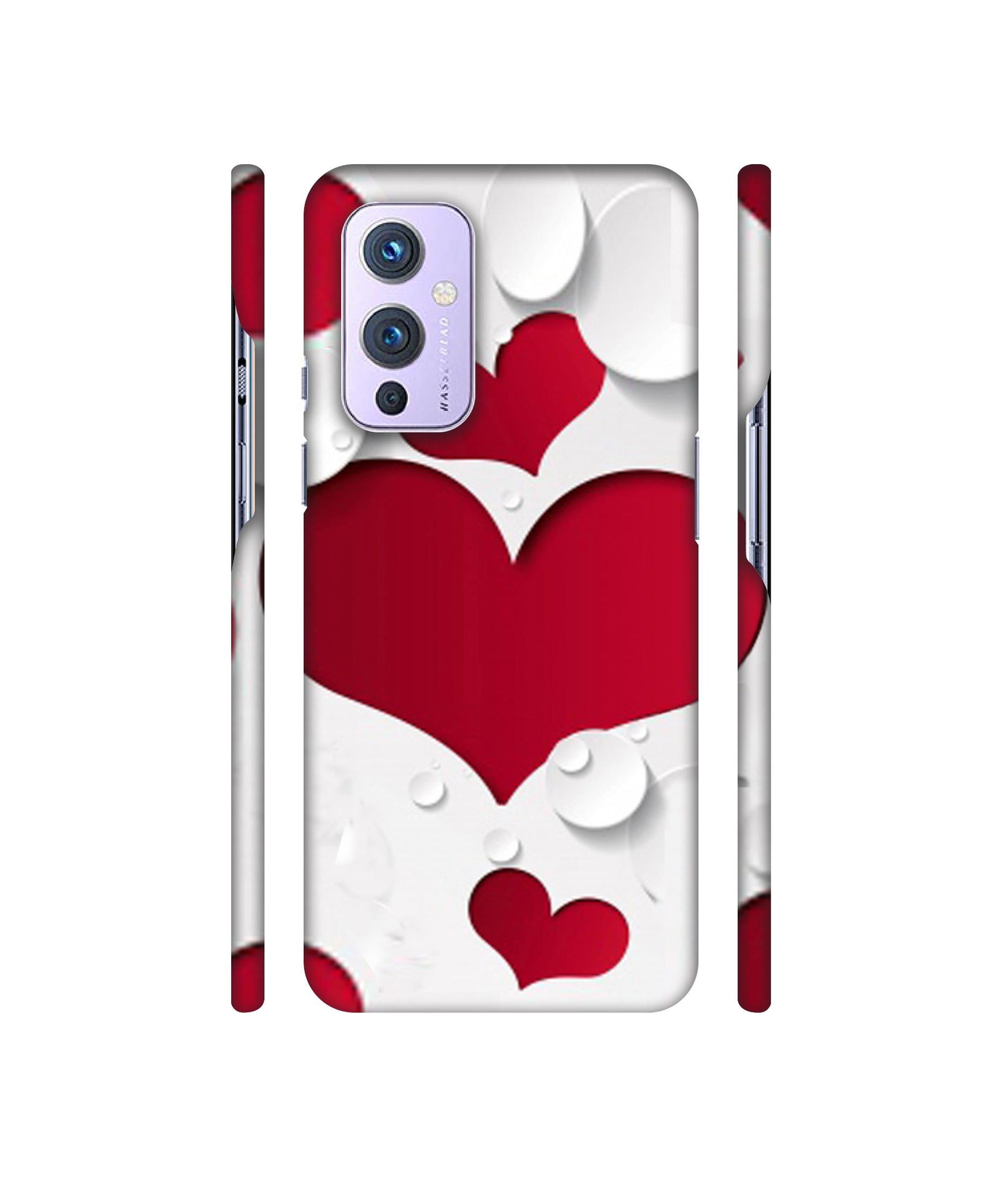 Multiple Hearts Designer Hard Back Cover for OnePlus 9