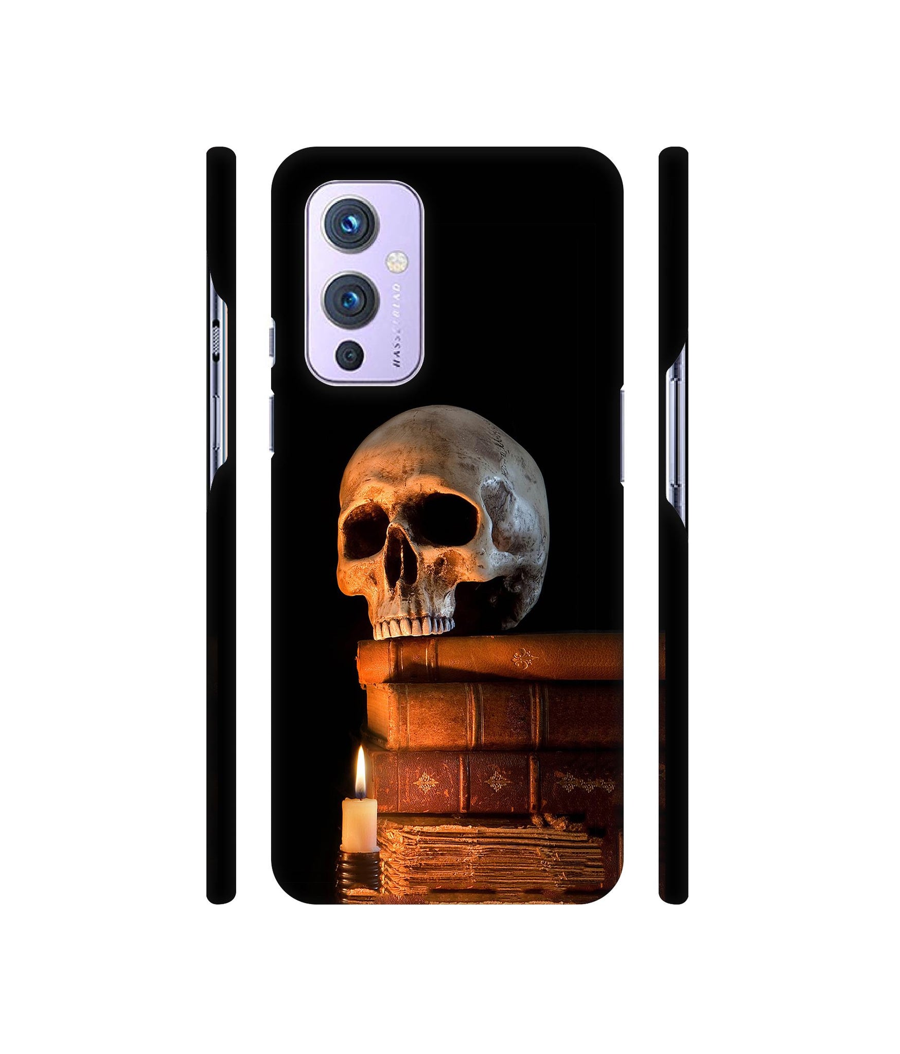 Skull Magic Candles Books Designer Hard Back Cover for OnePlus 9