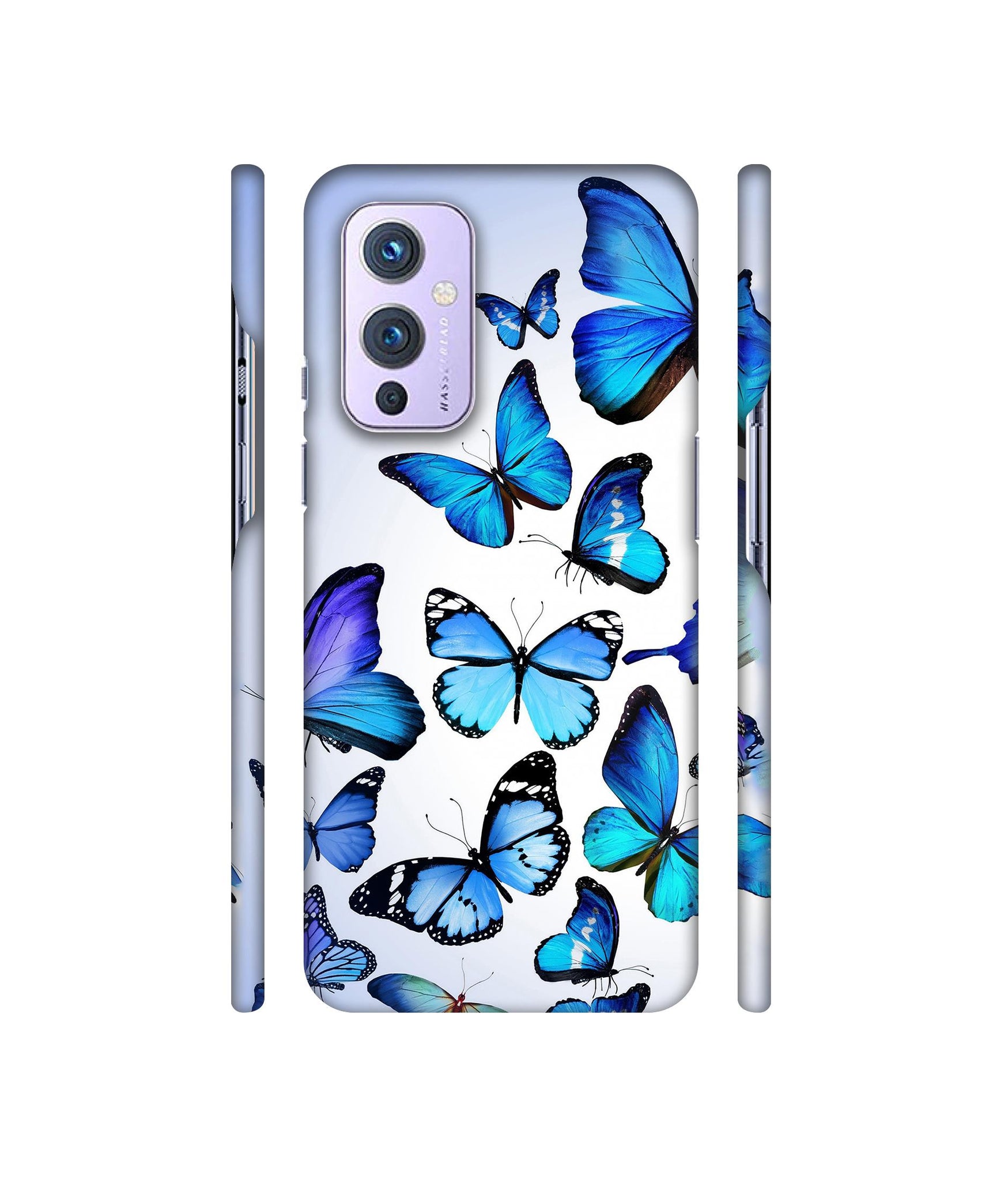 Colorful Flying Butterfly Designer Hard Back Cover for OnePlus 9