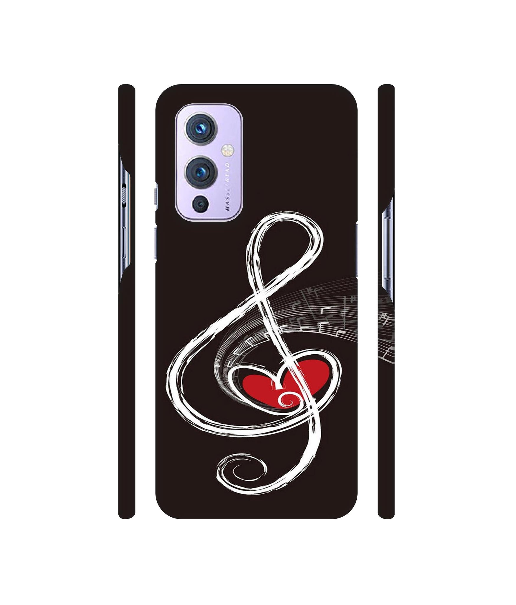 Love Note Music Designer Hard Back Cover for OnePlus 9