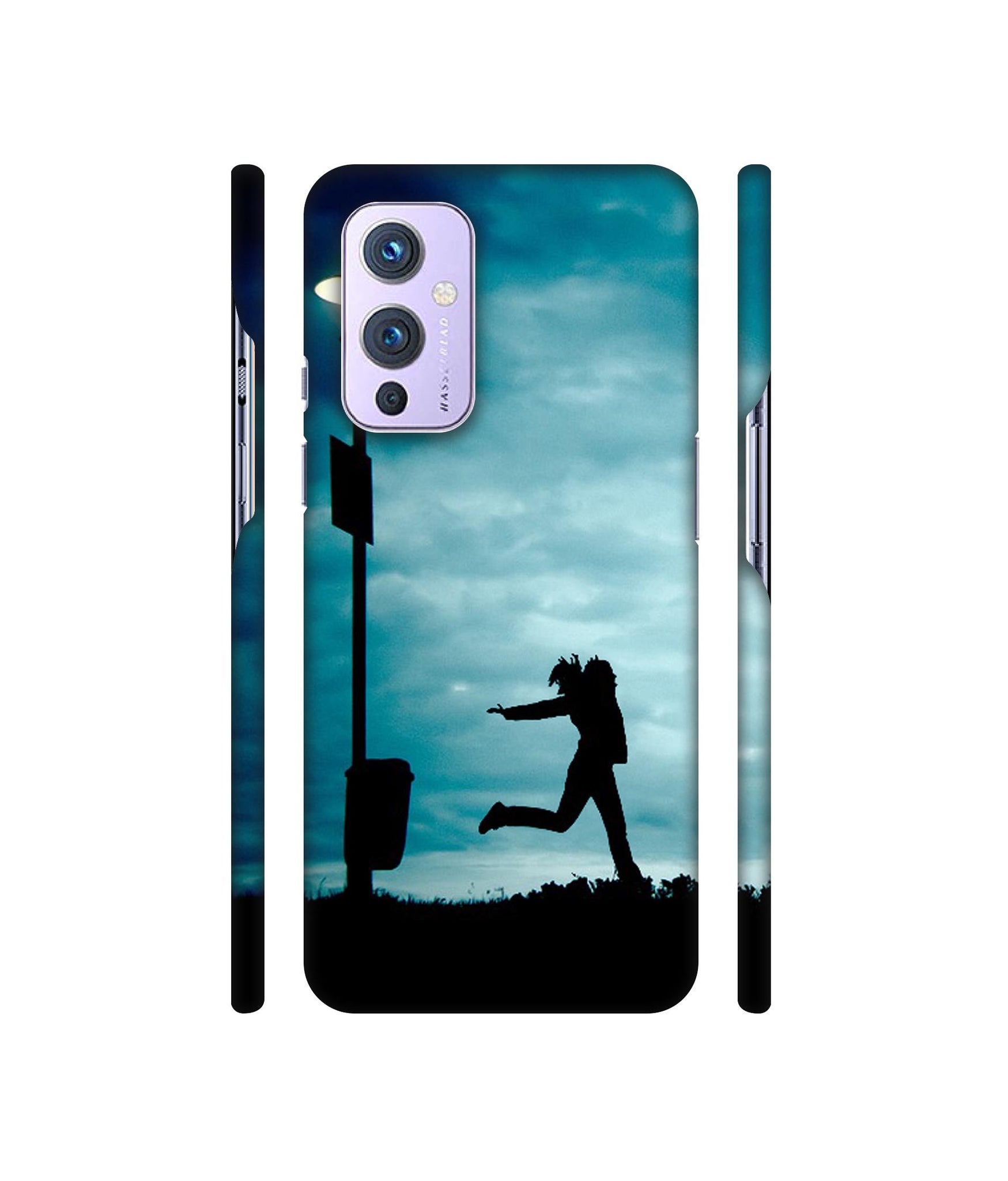 Girl Running At Night Designer Hard Back Cover for OnePlus 9