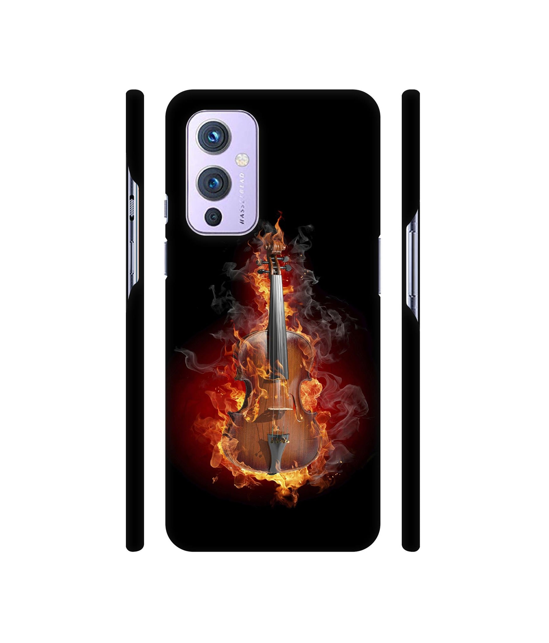 Burning Violin Designer Hard Back Cover for OnePlus 9