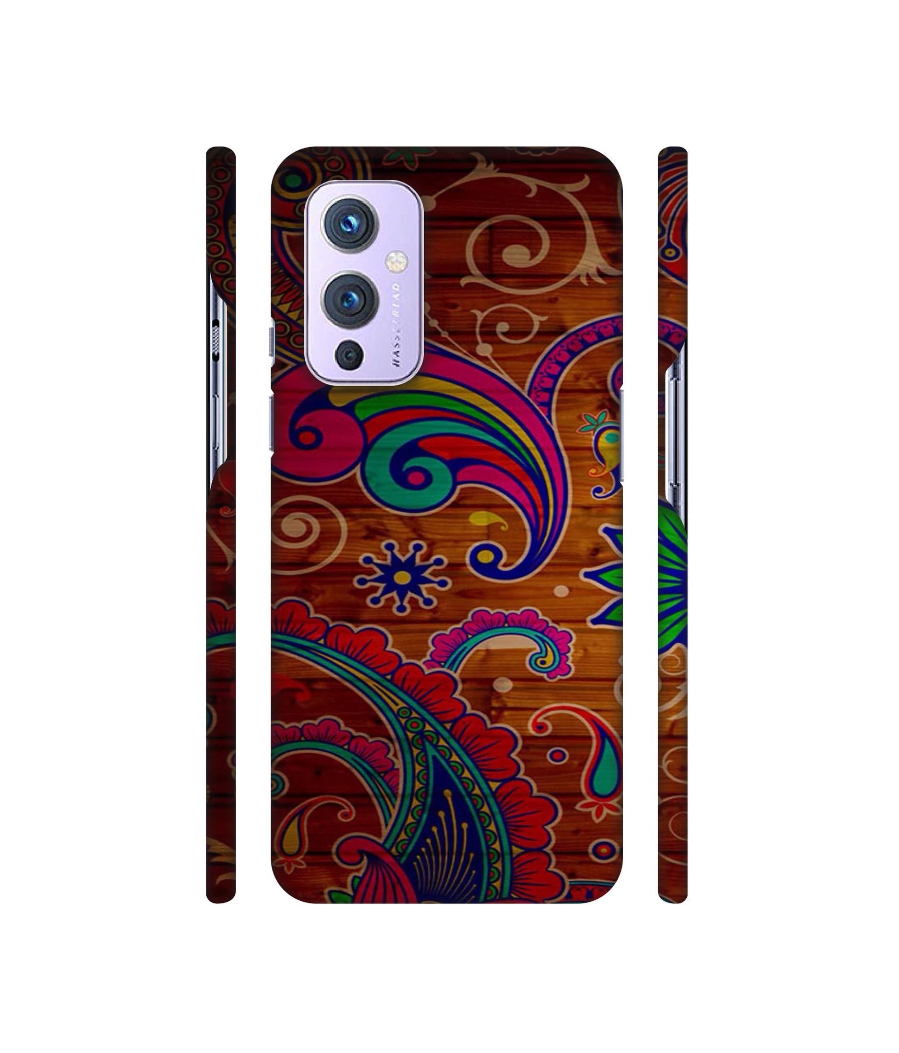 Wooden Pattern Print Designer Hard Back Cover for OnePlus 9