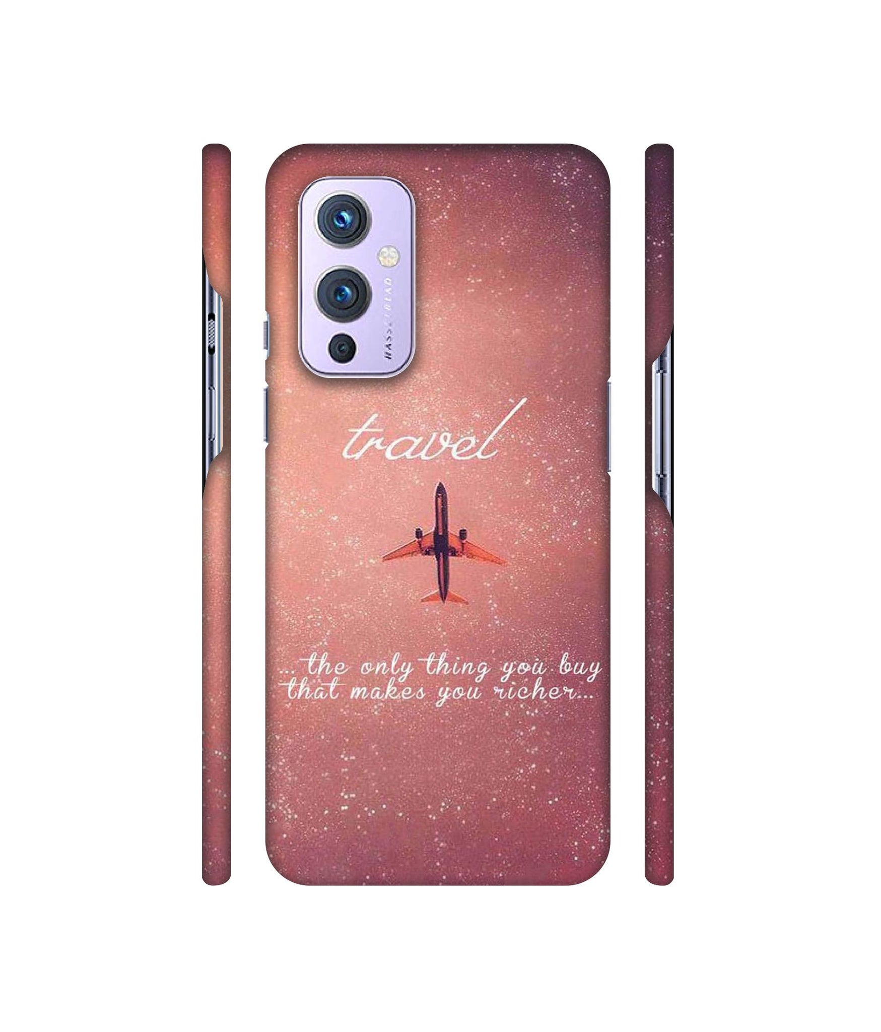 Travel with Plane Designer Hard Back Cover for OnePlus 9