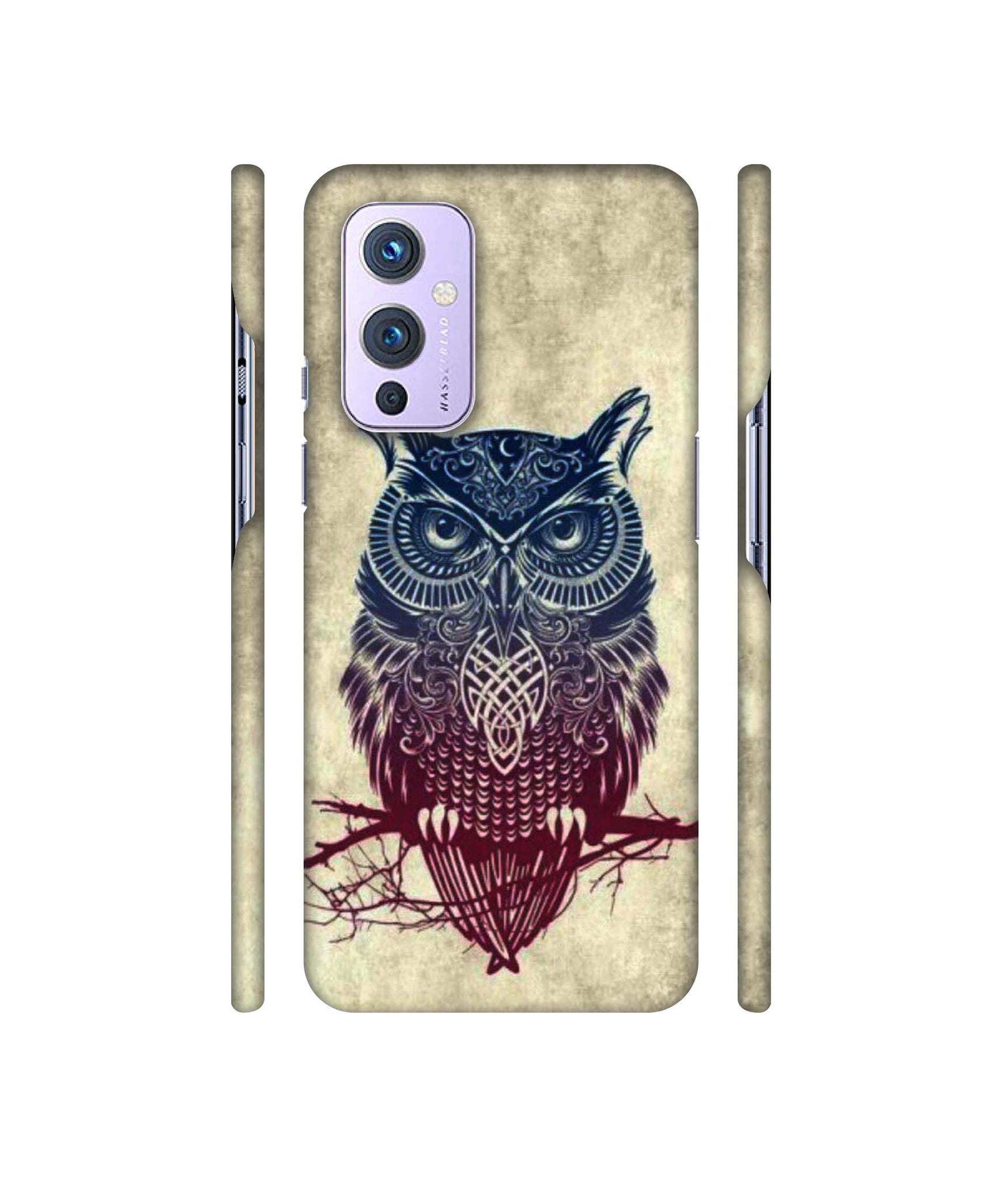 Owl Pattern Designer Hard Back Cover for OnePlus 9