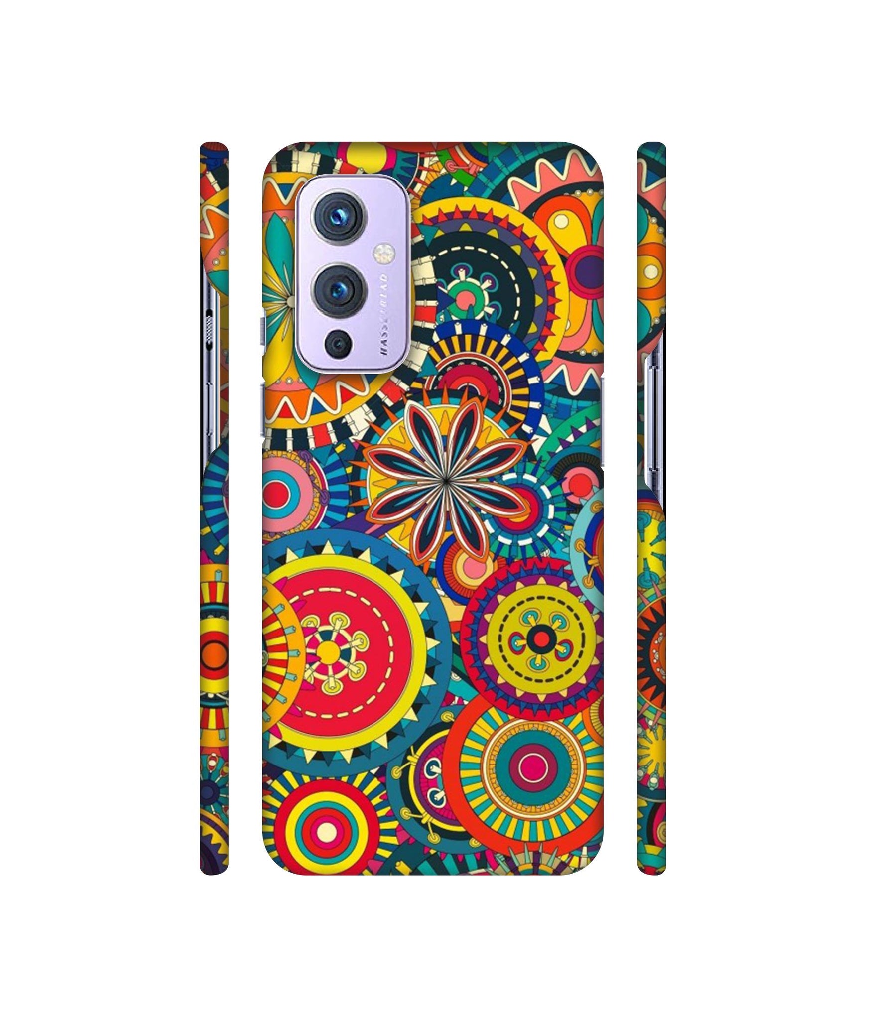 Ring Pattern Print Designer Hard Back Cover for OnePlus 9