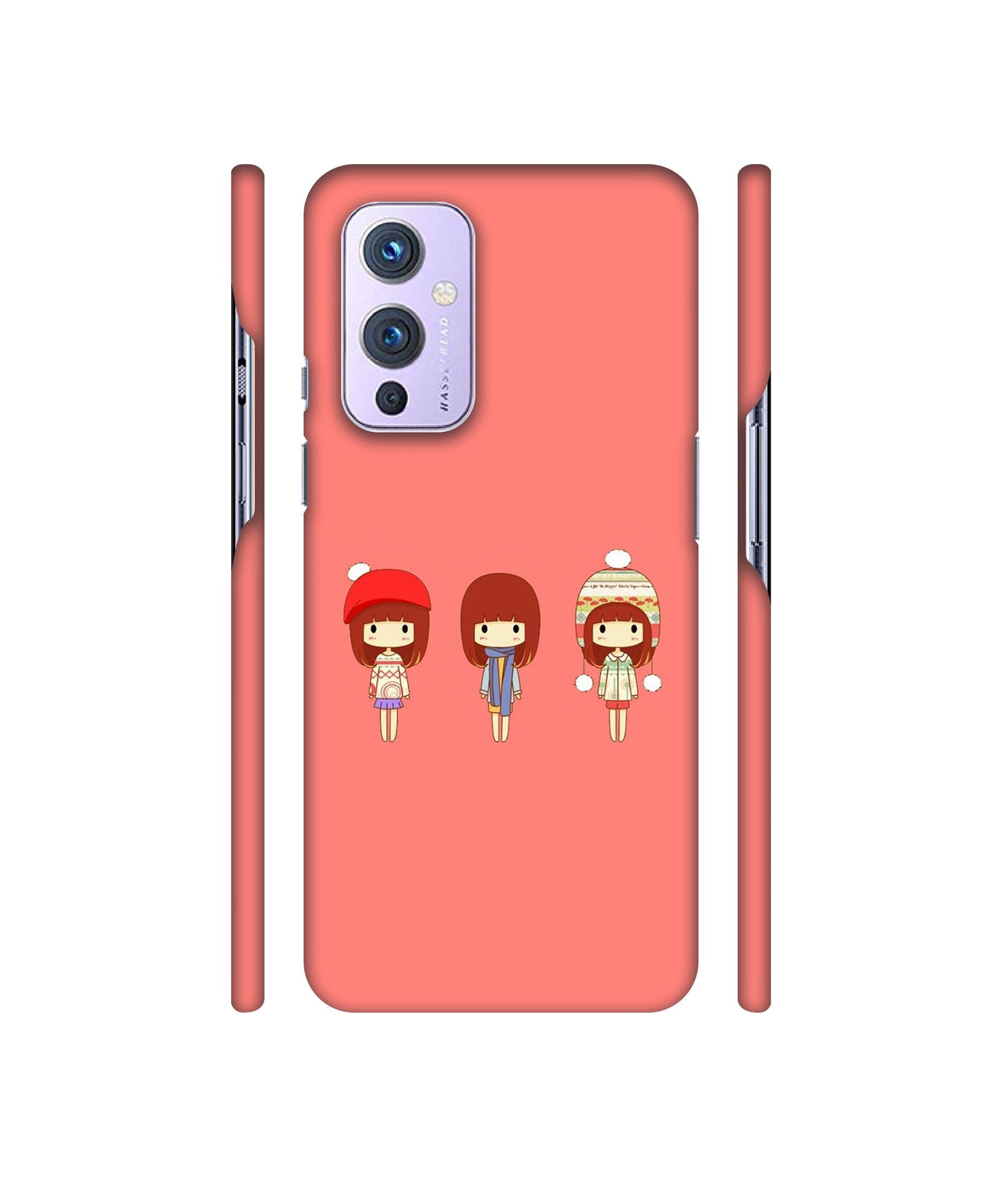 Cute Girls Designer Hard Back Cover for OnePlus 9