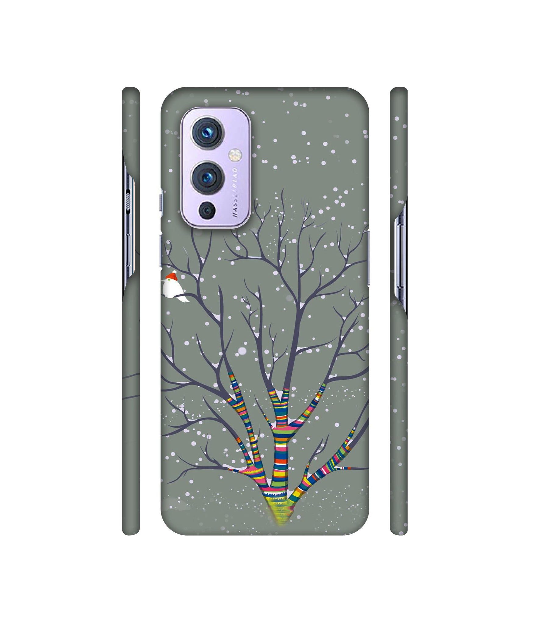 Winter Pattern Print Designer Hard Back Cover for OnePlus 9