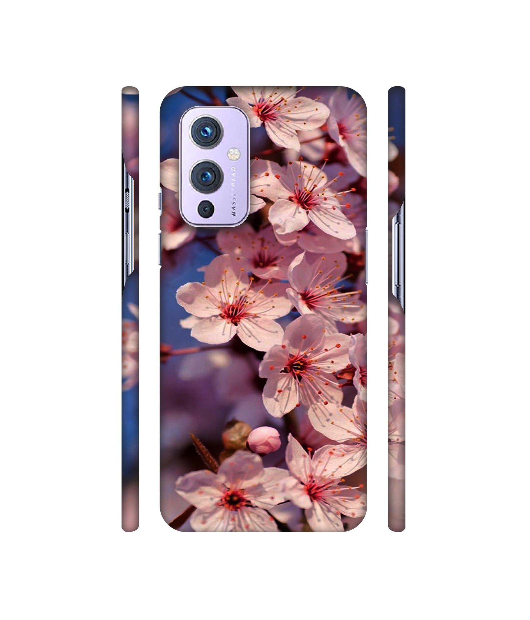 Pink Flowers Pattern Designer Hard Back Cover for OnePlus 9