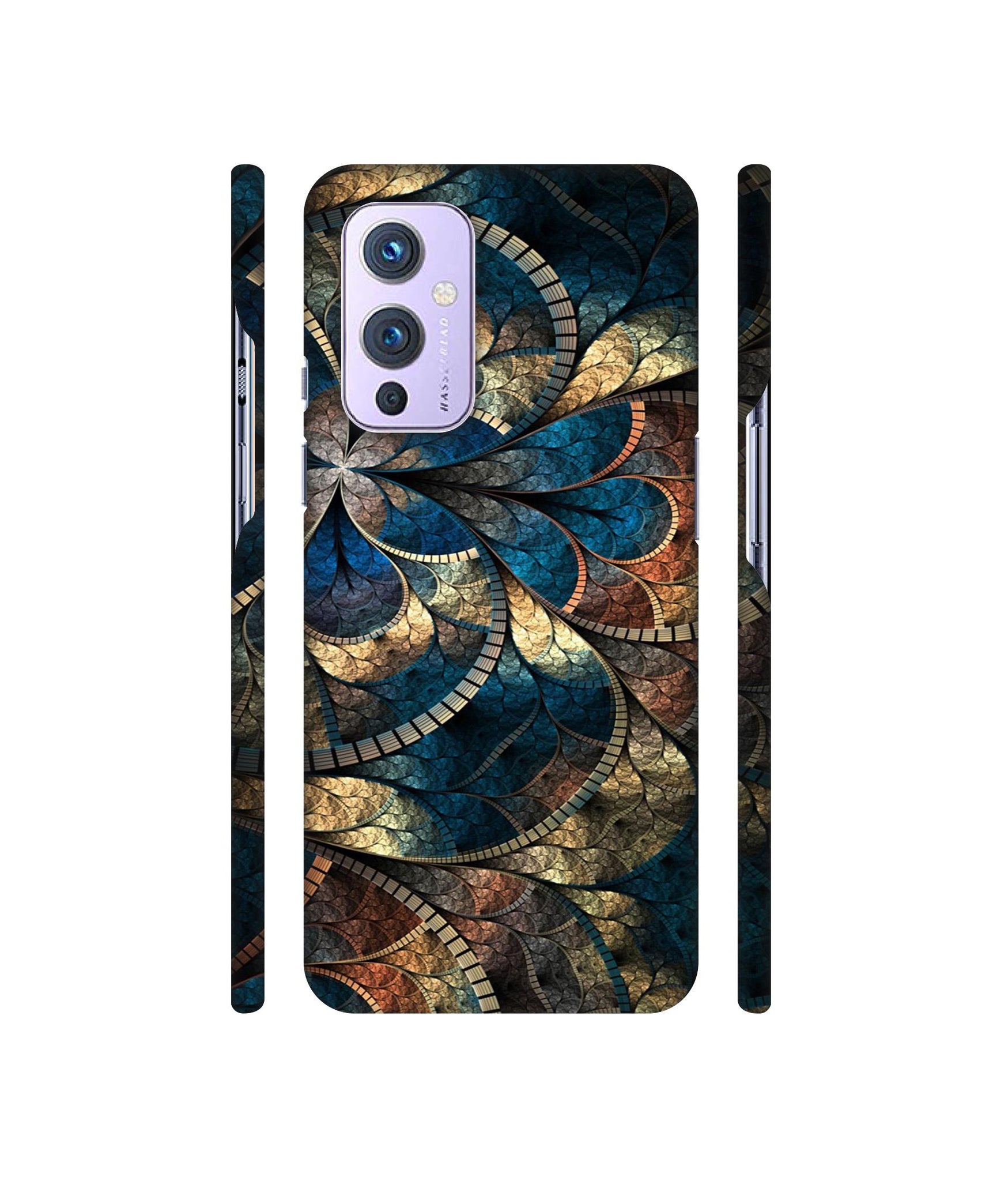 Fractional Pattern Designer Hard Back Cover for OnePlus 9