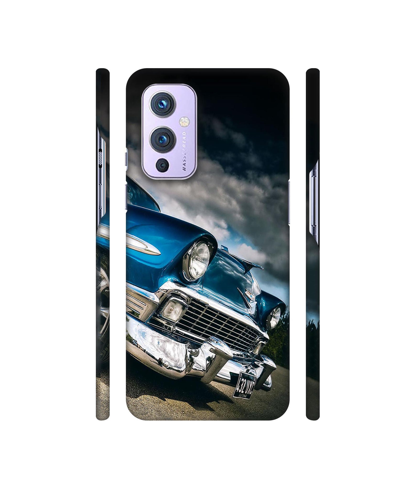 Vintage Car Pattern Designer Hard Back Cover for OnePlus 9