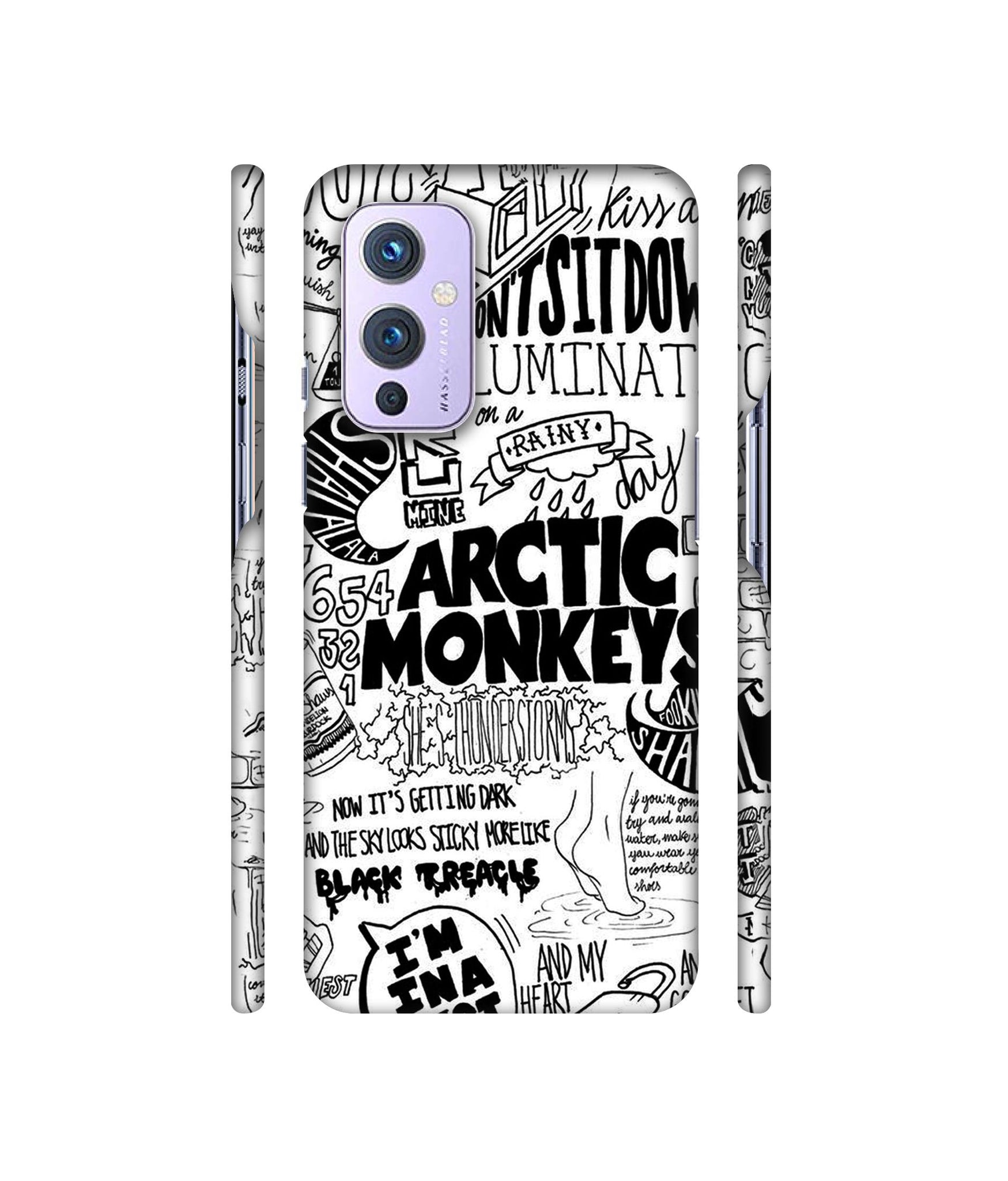 Arctic Monkeys Pattern Designer Hard Back Cover for OnePlus 9