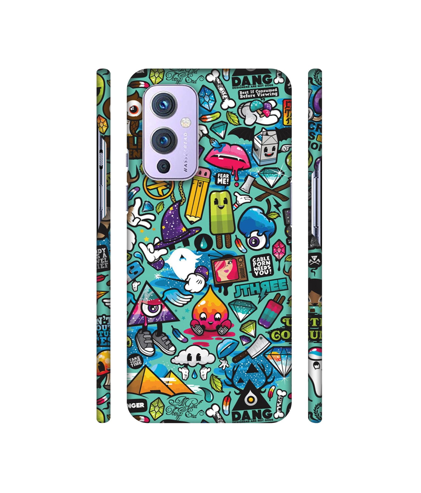 Crazy Designer Hard Back Cover for OnePlus 9