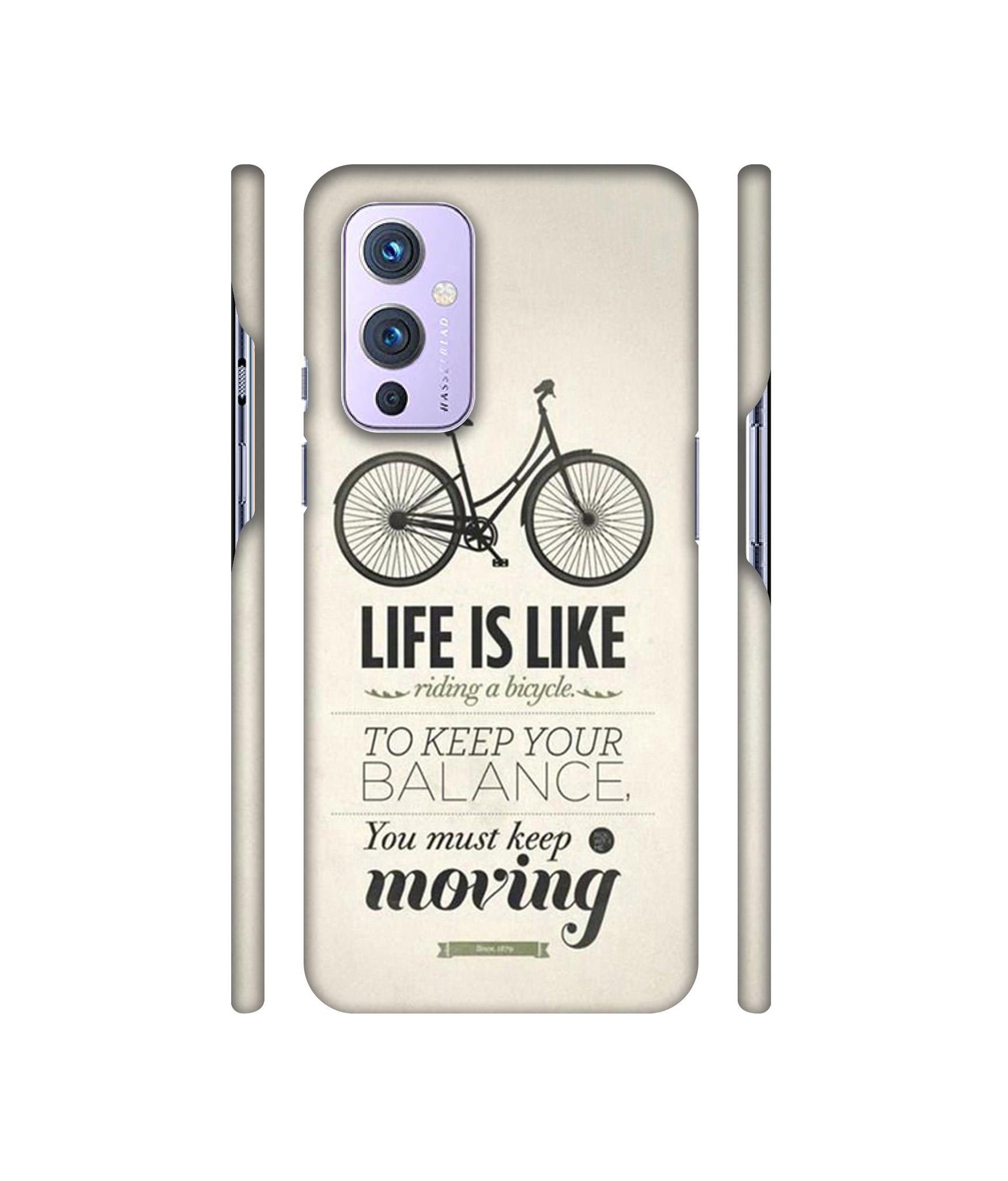 Life is Like Moving Designer Hard Back Cover for OnePlus 9