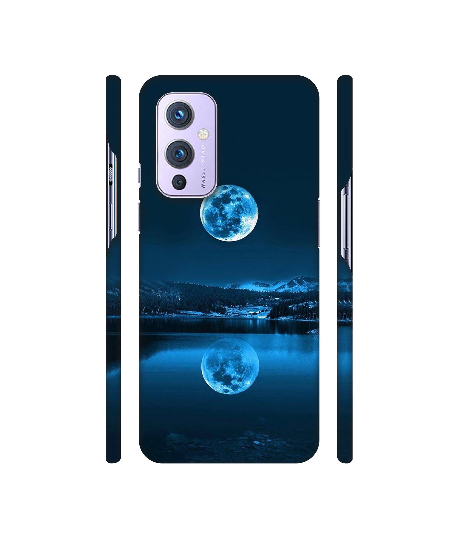 Moon Pattern Print Designer Hard Back Cover for OnePlus 9