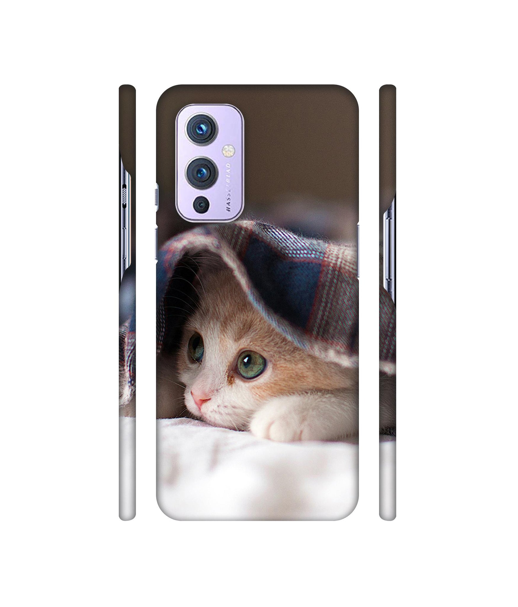 Sleepy Kitten Designer Hard Back Cover for OnePlus 9