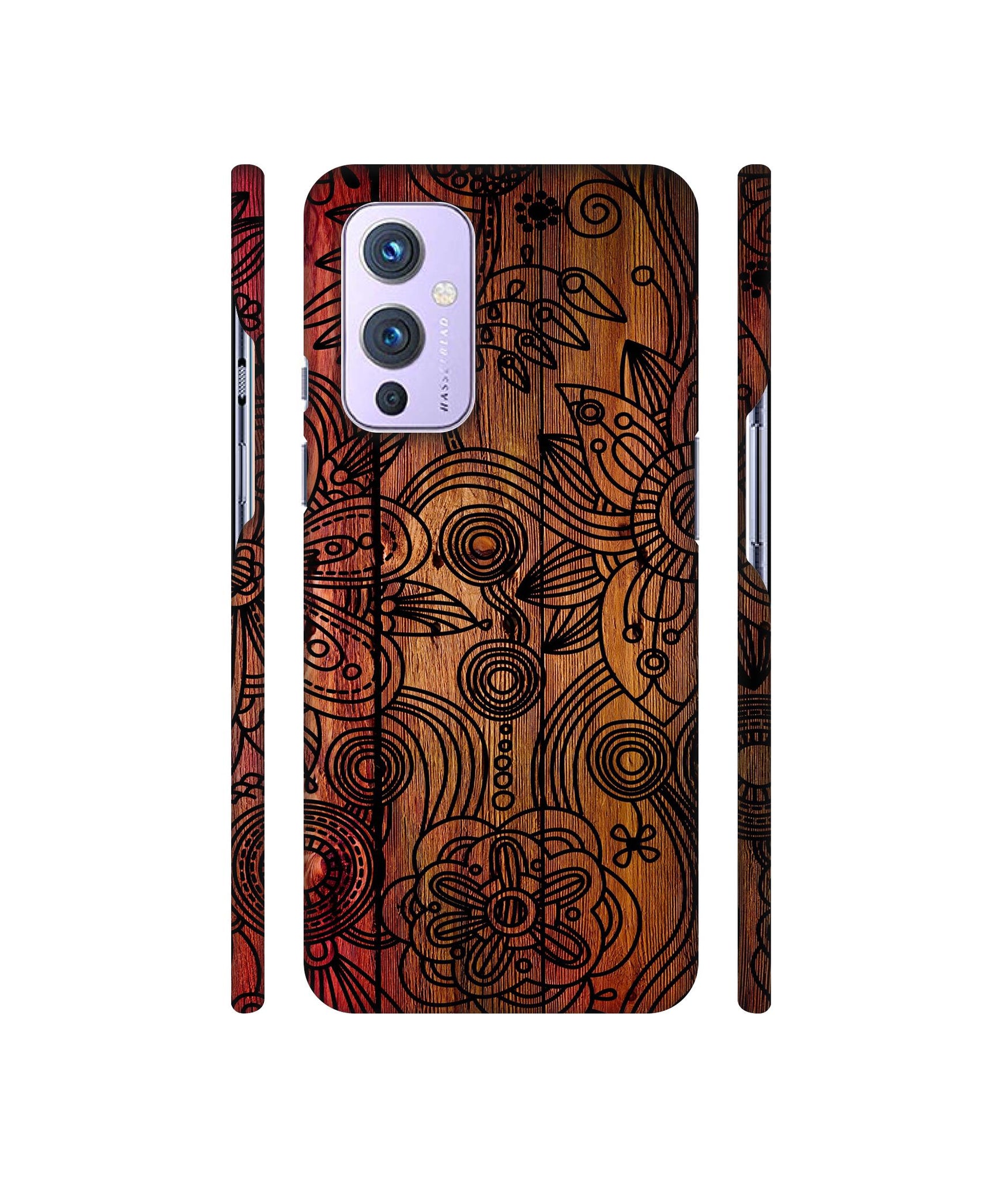 Dark Wooden Background Designer Hard Back Cover for OnePlus 9