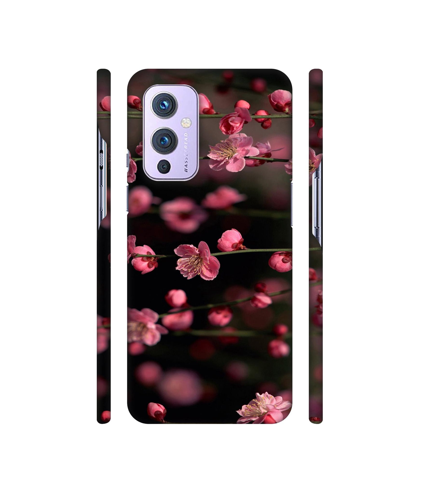 Pink Flowers Designer Hard Back Cover for OnePlus 9