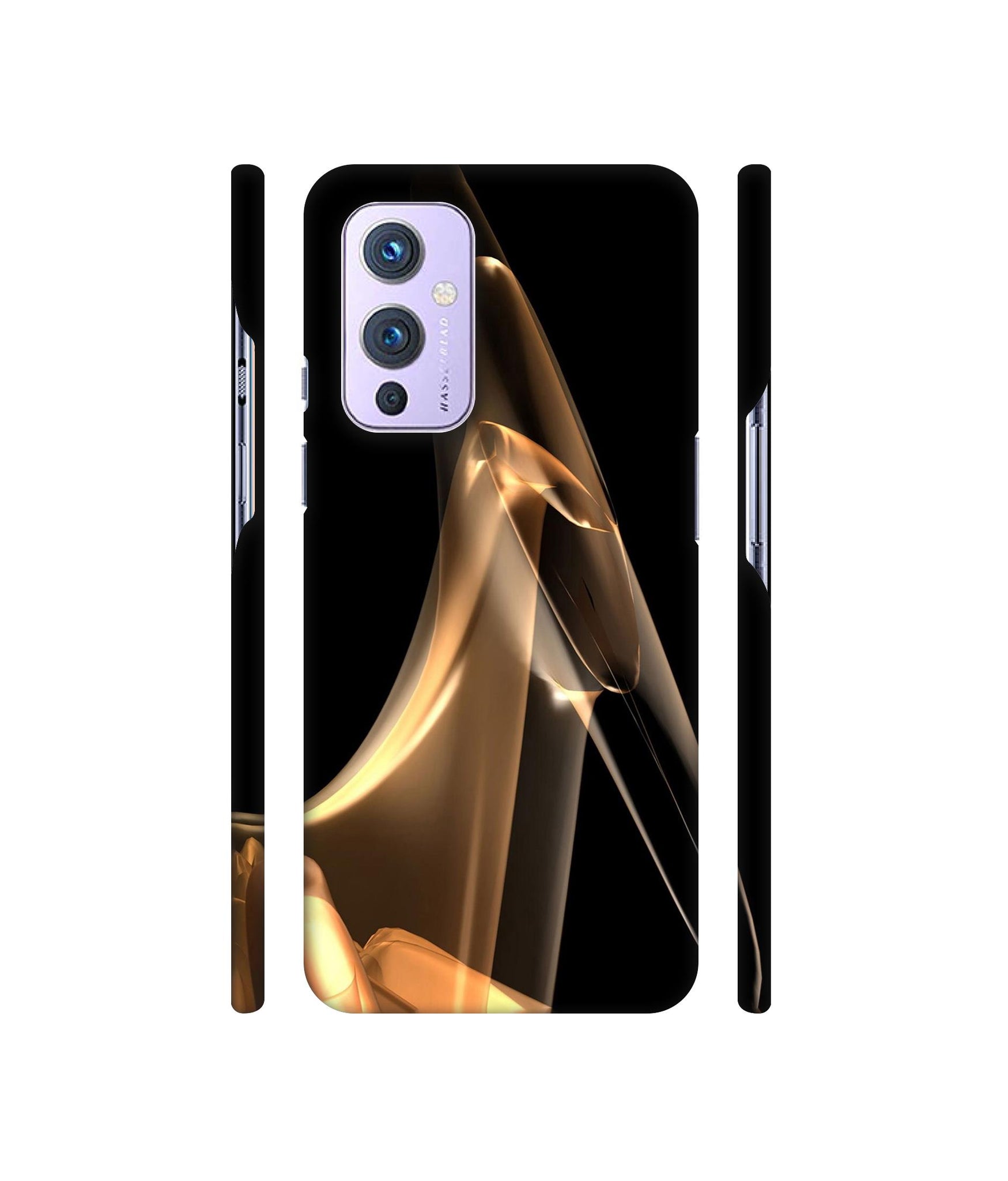 Gold Smoke Designer Hard Back Cover for OnePlus 9