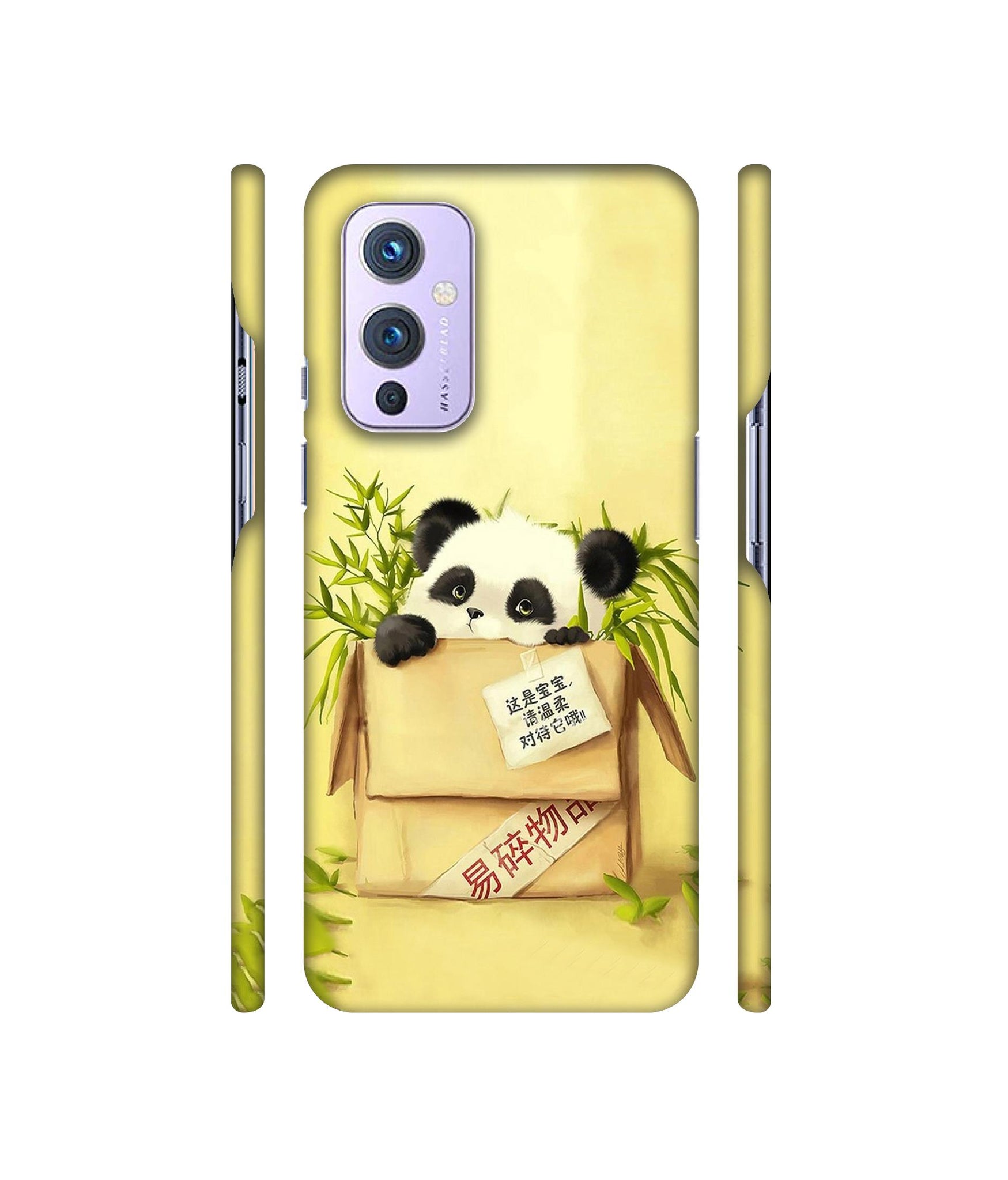 Panda In Box Designer Hard Back Cover for OnePlus 9