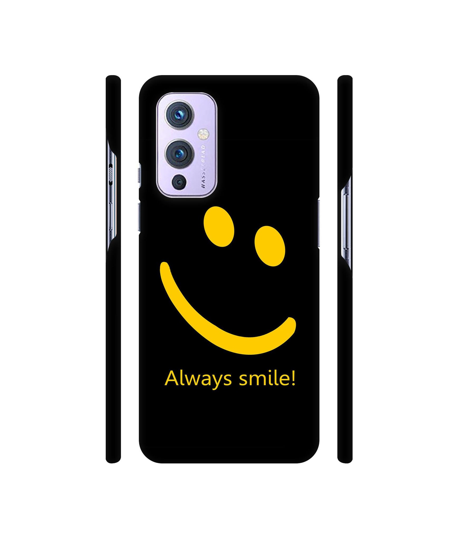 Always Smile Quote Designer Hard Back Cover for OnePlus 9