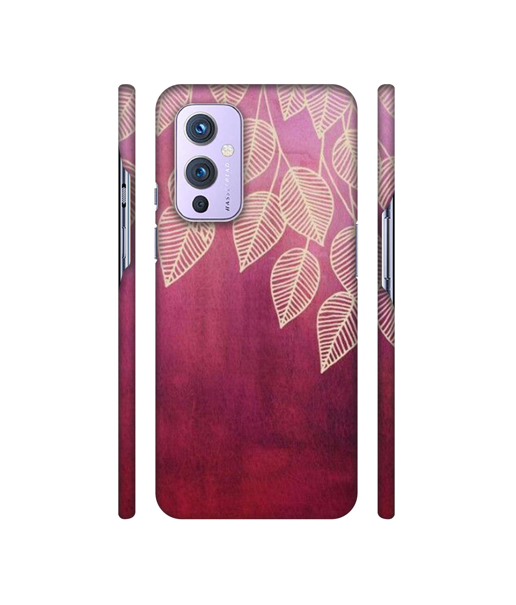 Leaf Pattern Designer Hard Back Cover for OnePlus 9