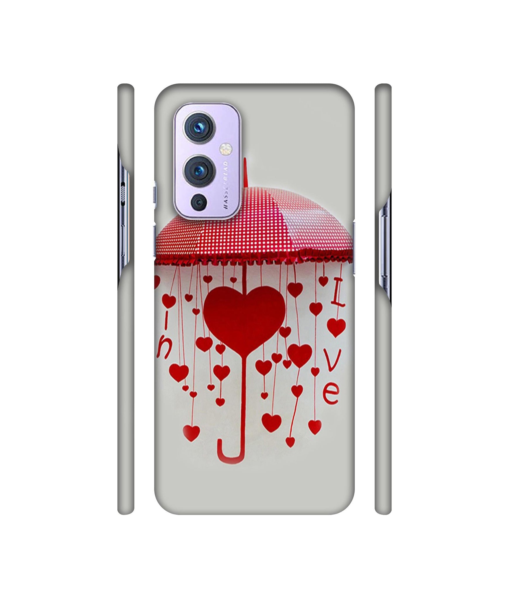 Love Heart Designer Hard Back Cover for OnePlus 9