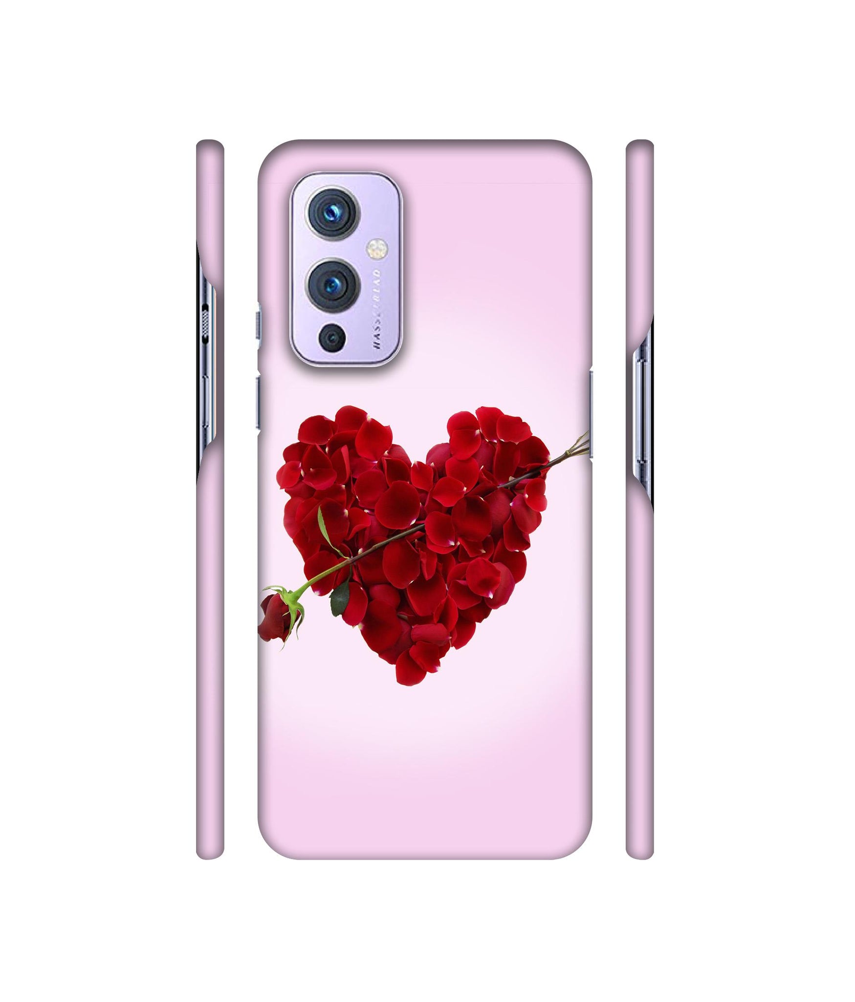 Heart Flower Designer Hard Back Cover for OnePlus 9