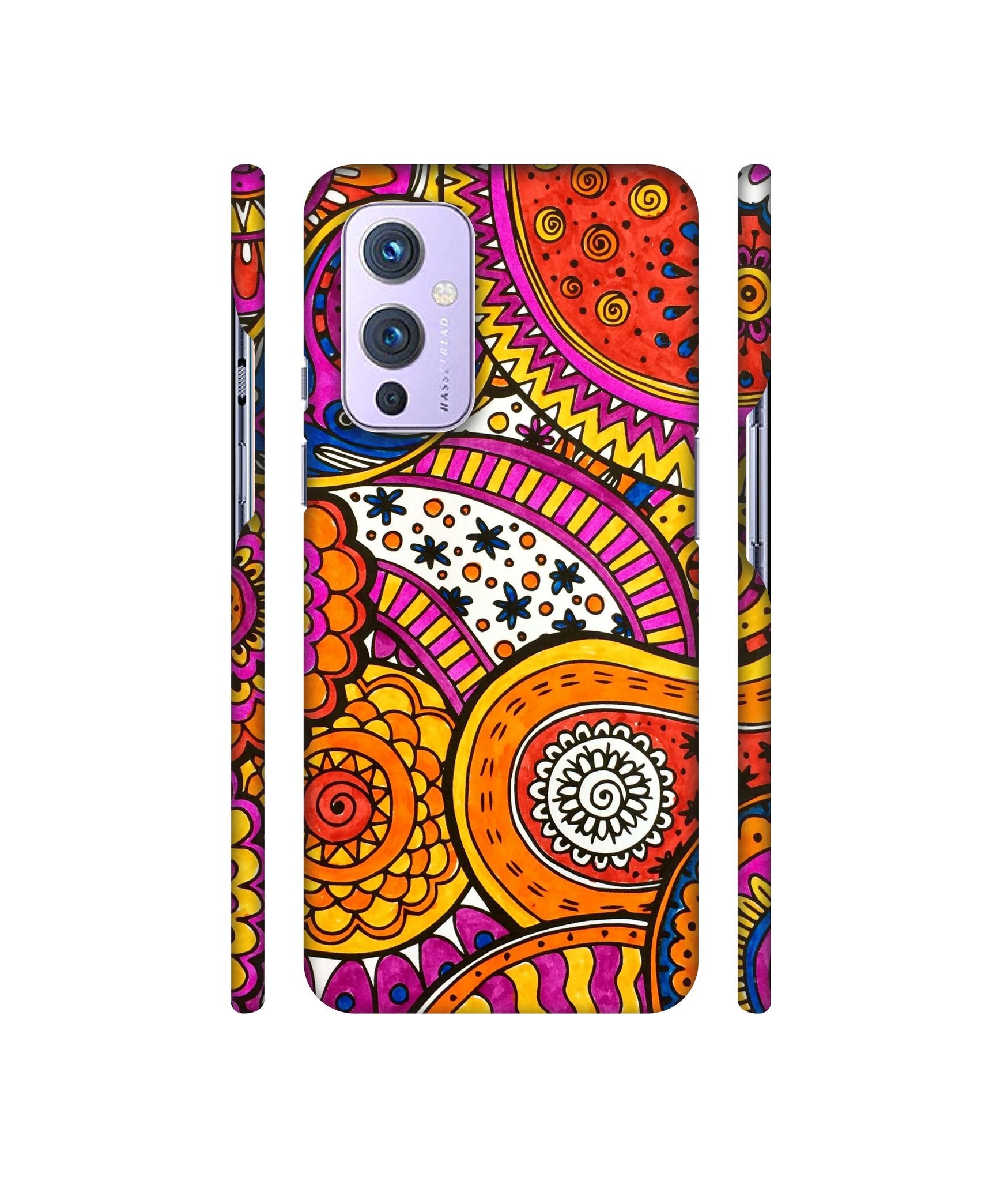 Rangoli Paisley Art Designer Hard Back Cover for OnePlus 9