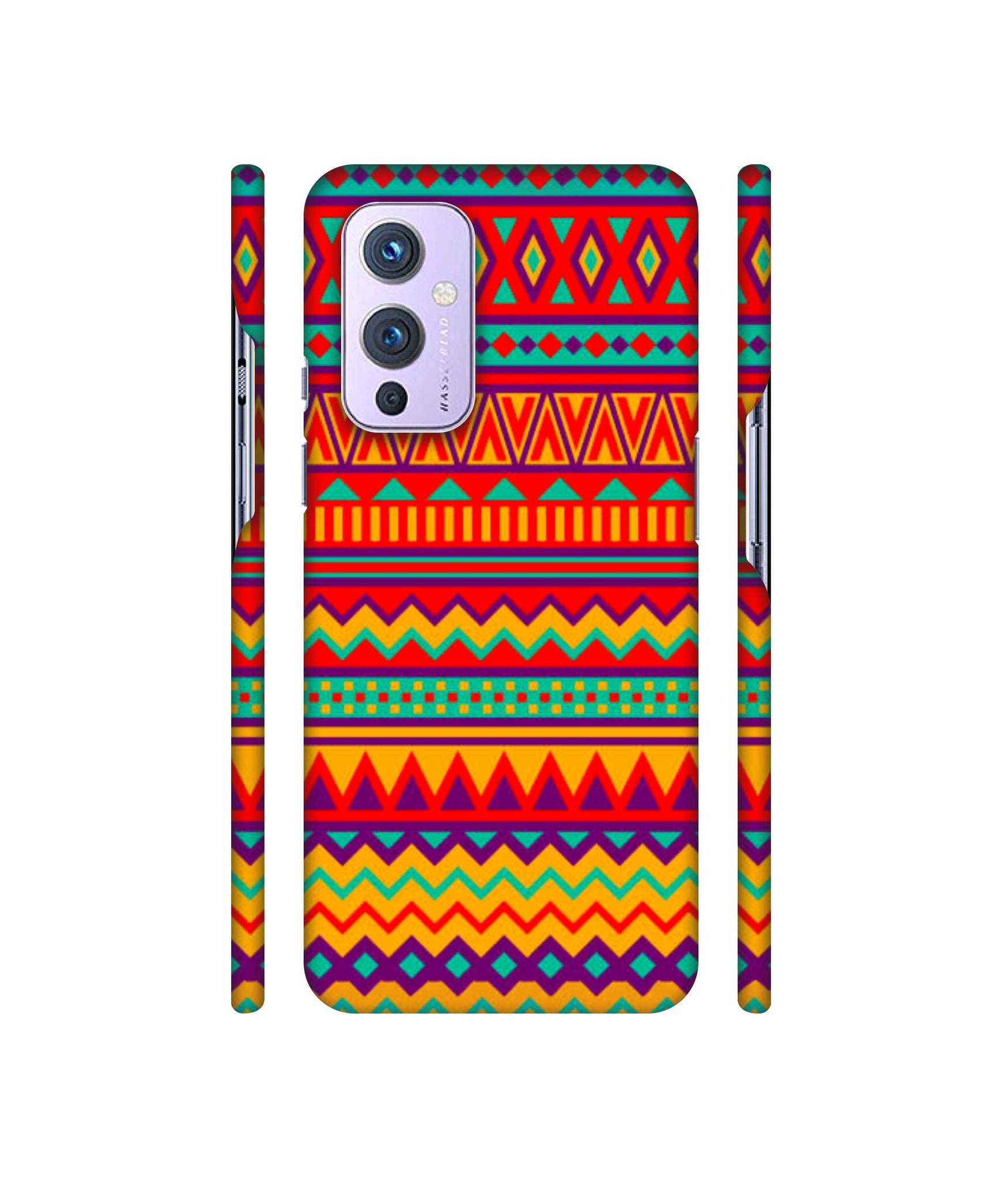 Multicolor Rangoli Art Designer Hard Back Cover for OnePlus 9